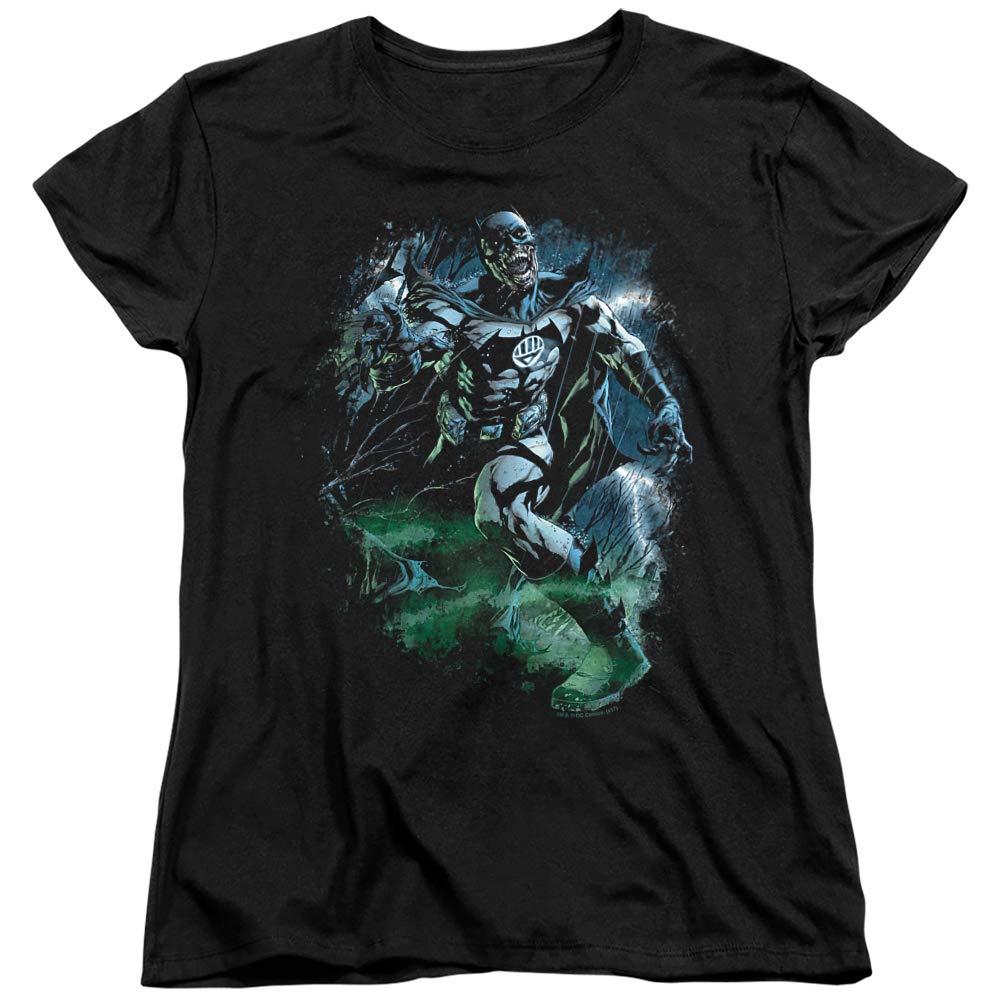 Green Lantern Black Lantern Batman Women's Graphic T-Shirt | Superhero Comic Tee for Women | Casual Wear & Cosplay Costume
