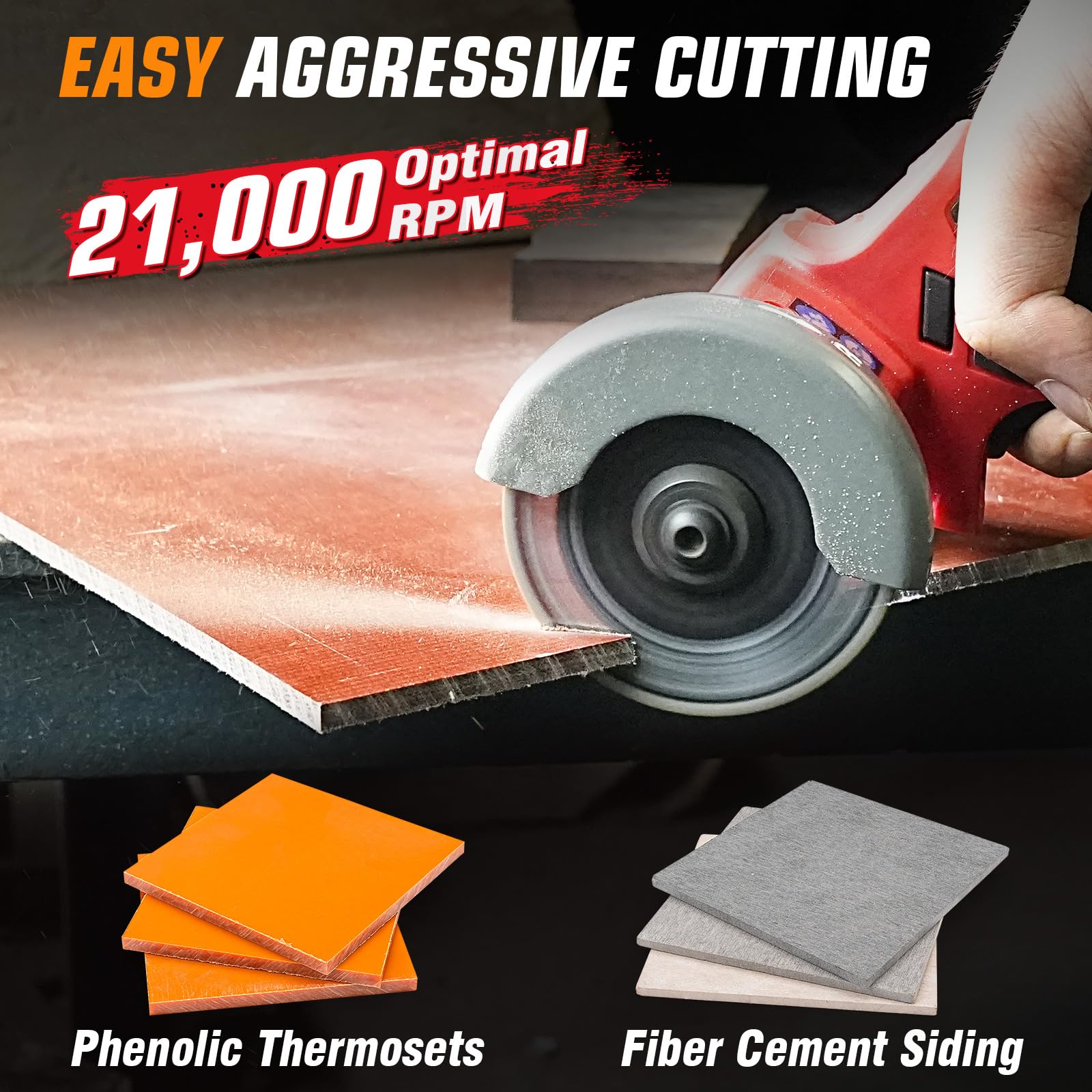 3 Inch Tungsten Carbide Cut Off Wheel for Wood, Nails, Plastics, Plaster & Resin - 3/8