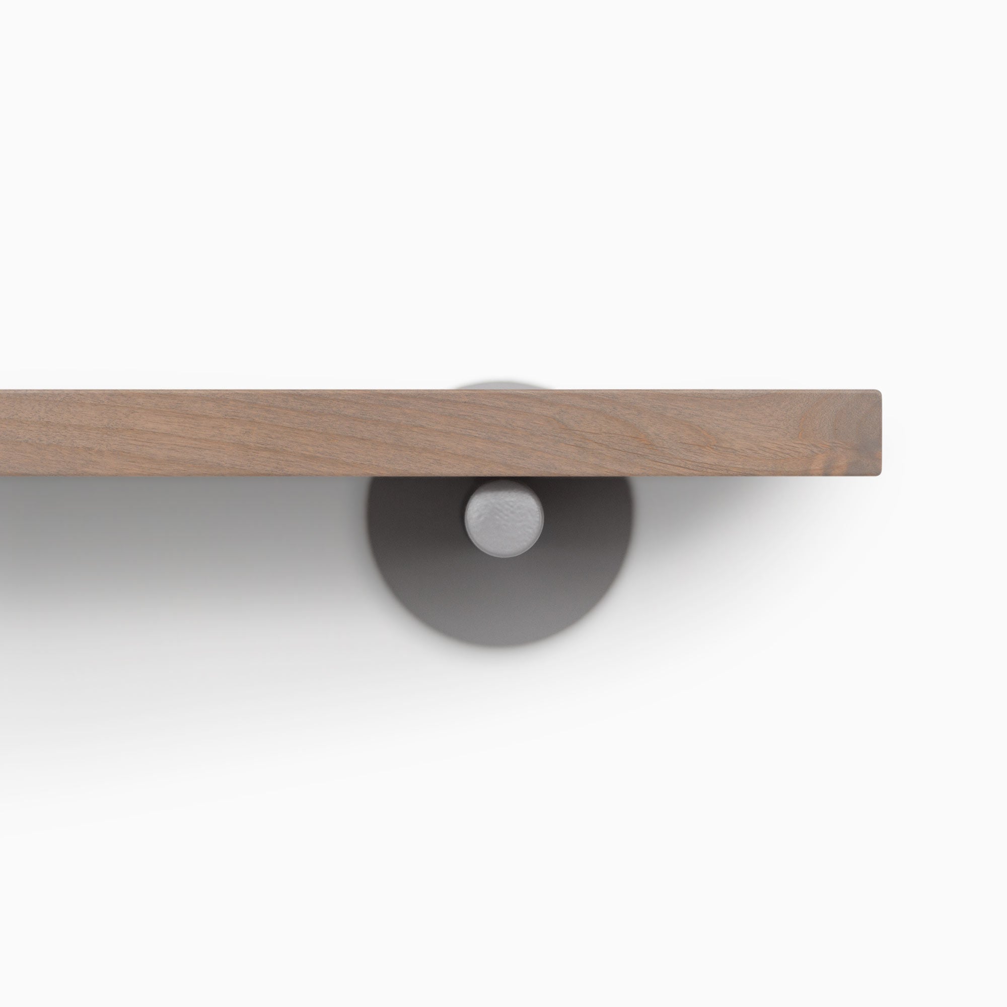 Modern Grey Floating Wall Shelf - Rustic Wooden Shelf for Living Room, Bedroom, Bathroom - Stylish Storage & Display Solution for Home Decor