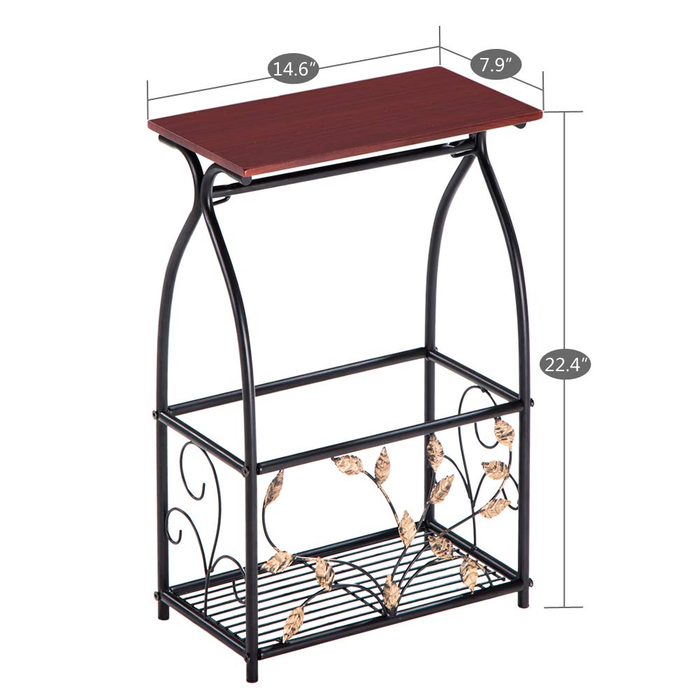 Multifunctional End Table with Storage - 37