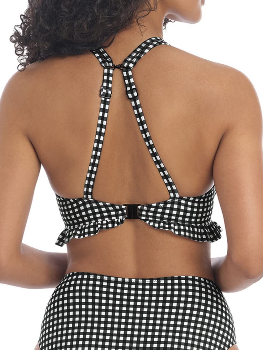 Freya Women's Check In Underwire High Apex Bikini Top - Sexy Swimwear for Beach, Pool & Summer Vacations