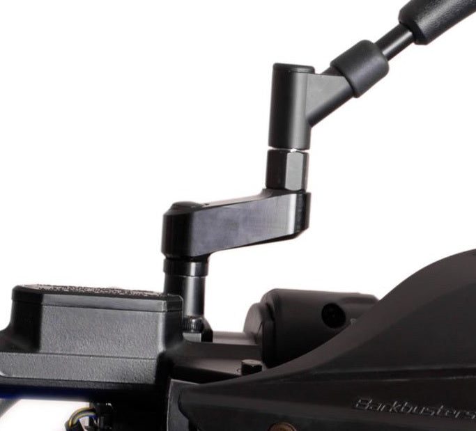 SW Motech G310R G310GS Mirror Extensions - Universal Motorcycle Mirror Extenders for BMW G310R & G310GS - Improve Rear Visibility for Safer Riding