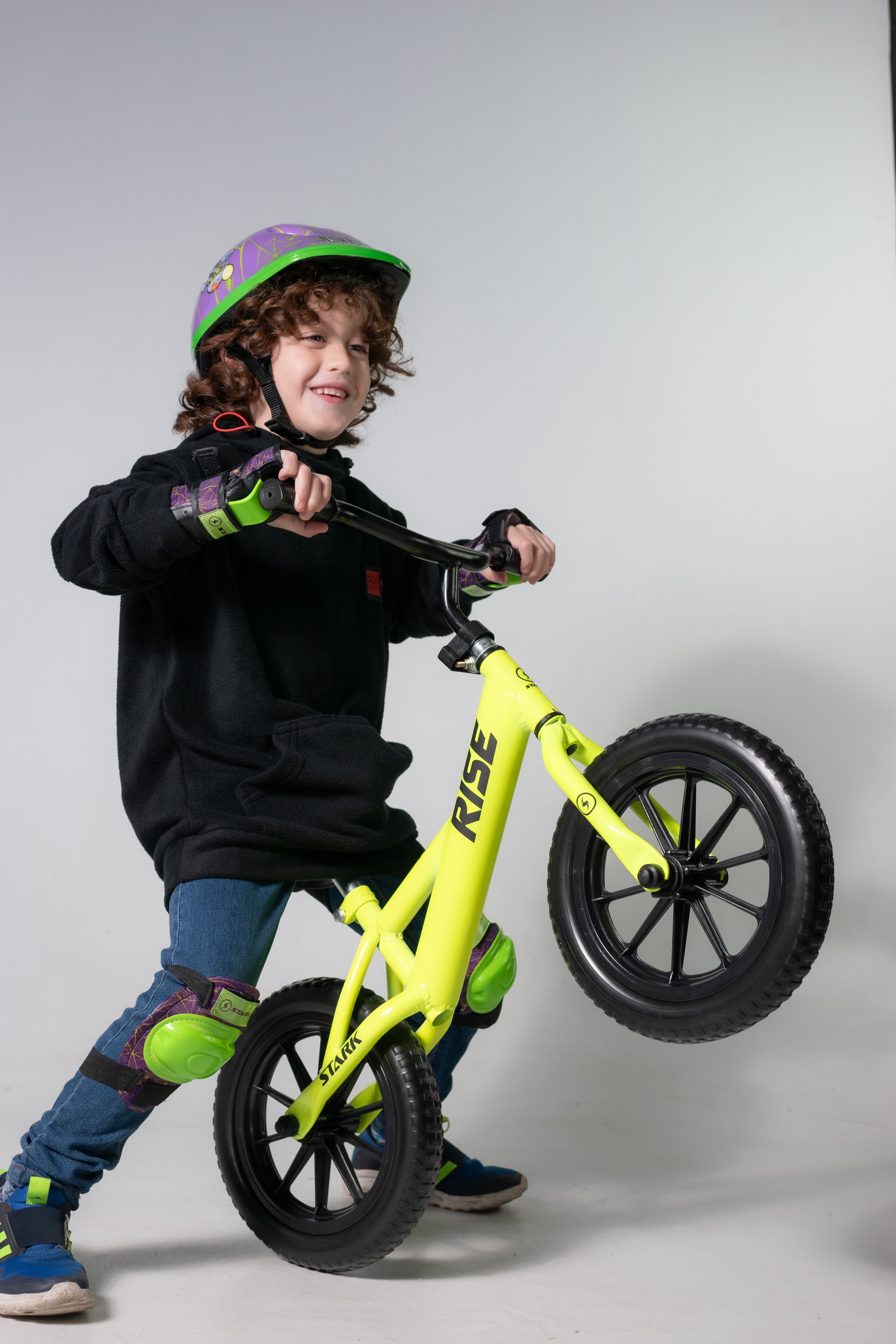 12 Inch Kids Bike with Training Wheels - Rise Power Yellow Bicycle for Toddlers - Perfect for Outdoor Play, Backyard Riding & Learning to Cycle