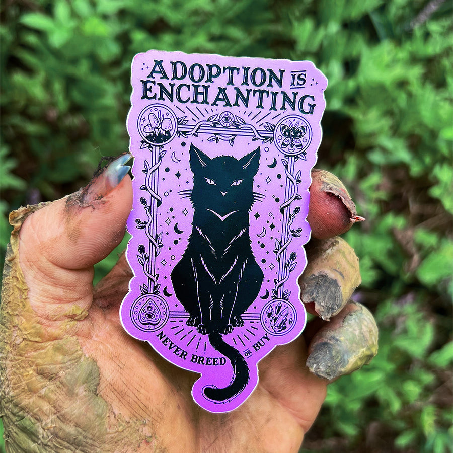 Adoption Is Enchanting Sticker - Heartwarming Adoption Support Decal by Compassion Co. - Perfect for Water Bottles, Laptops & Nursery Decor