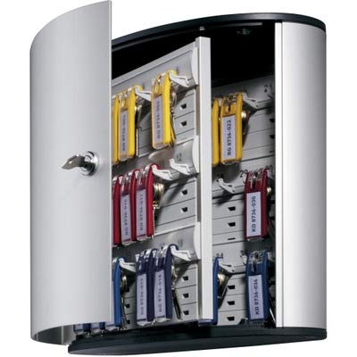 DURABLE Brushed Aluminum Keyed Lock with 36 Keys - Secure Cabinet, Drawer, and Storage Boxes for Home & Office Use