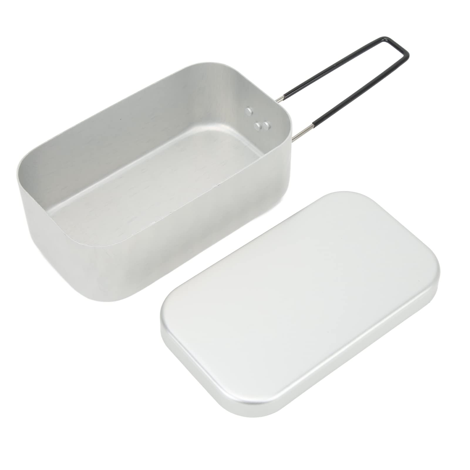 Qinlorgo 800ML Aluminum Alloy Bento Box - Leakproof Camping Lunch Box for Outdoor Picnic, Hiking, Travel & Office Lunch Storage