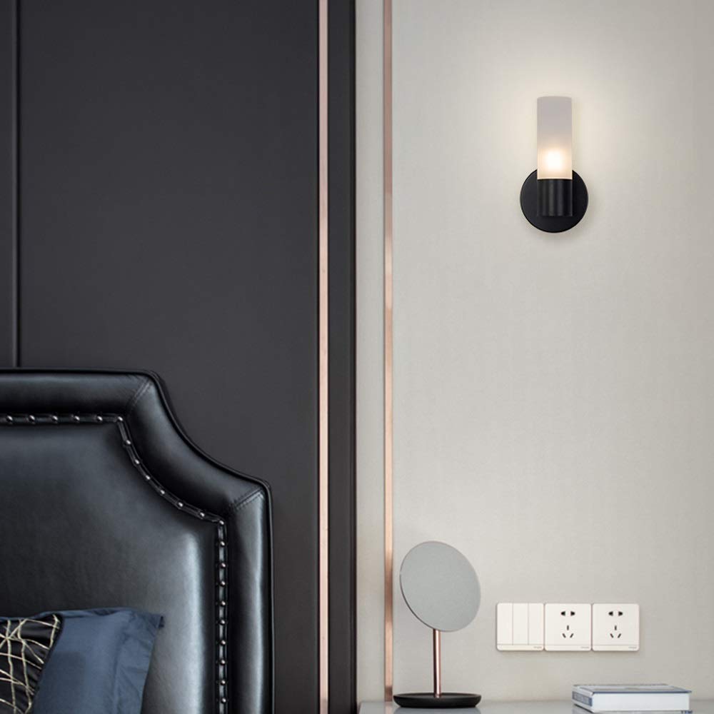 Nordic Black Wrought Iron Wall Sconce - Candle Style Wall Mounted Lamp with G9 Base for Bedroom, Stairway & Hotel Lighting | Perfect for Cafe, Bar & Reading Nook Ambience