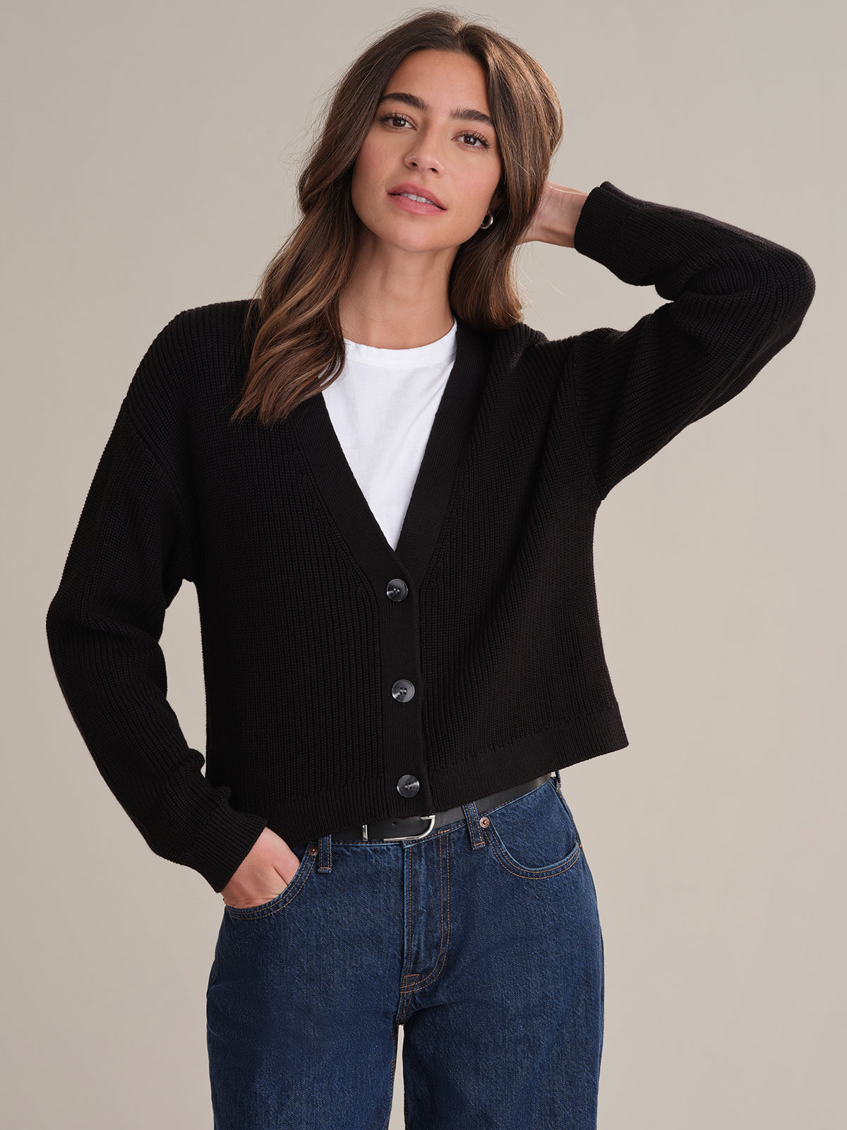 Charlie Women's Crop Cotton Cardigan - Soft & Comfortable Knit Sweater for Fall & Winter | Perfect for Casual Outfits, Layering, and Cozy Evenings at Home