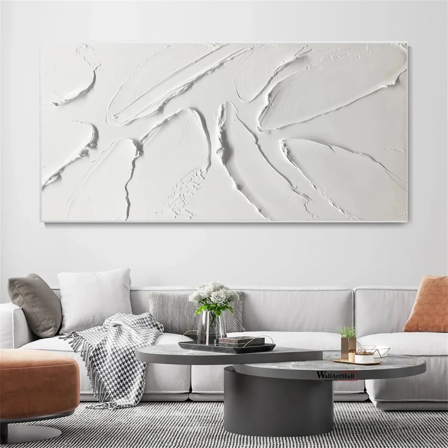 Minimalist Textured Plaster Art Painting - Modern Abstract Wall Decor #MM295 | Perfect for Living Room, Bedroom & Office
