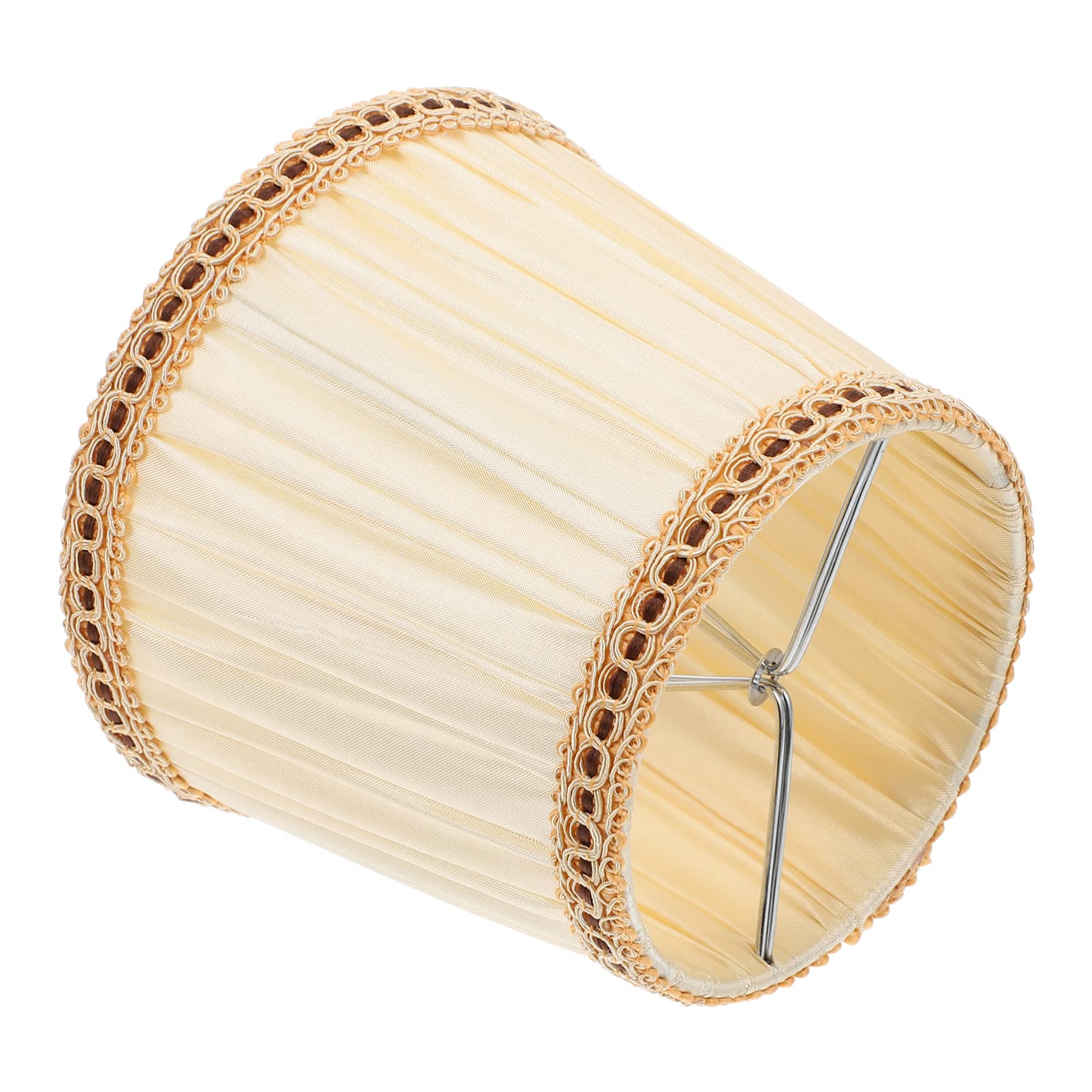 ULTNICE Pleated Barrel Lamp Shade - Replacement Cloth Lampshade for Table Lamps, Floor Lamps & Chandeliers - Soft Lighting Cover for Living Room, Bedroom & Dining Room Decor