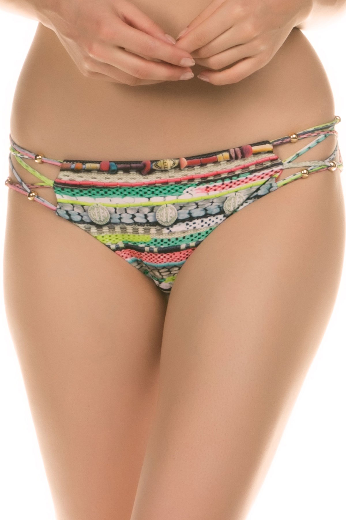 ISABELLA ROSE Women's Reversible Bohemian Bikini Bottom - Floral Print Swimwear for Beach, Pool & Vacation | Maui Swim Shorts for Women