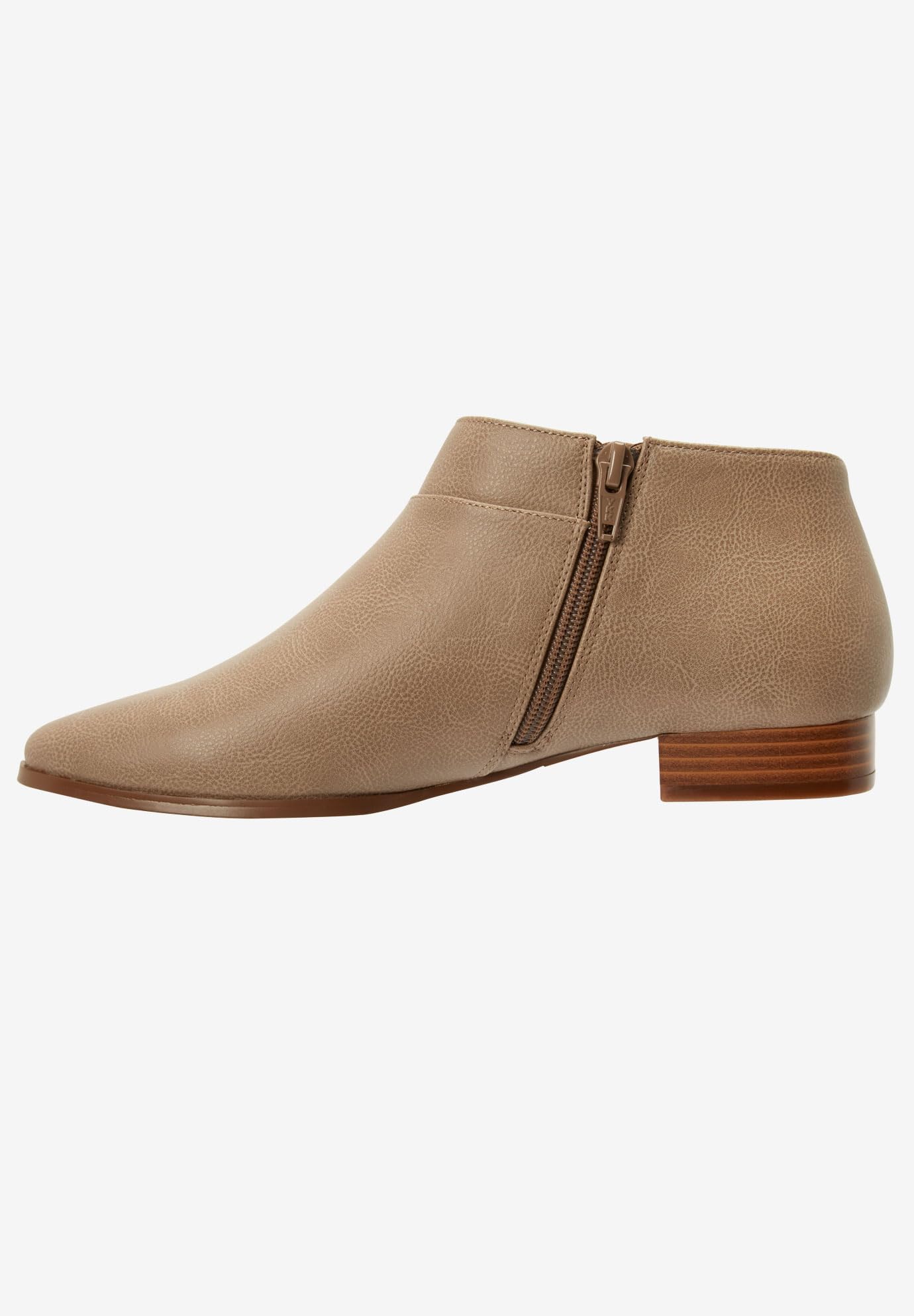Comfortview Women's Wide Width The Alma Bootie - Stylish & Comfortable Ankle Boots for Work, Casual Outfits & Fall Fashion