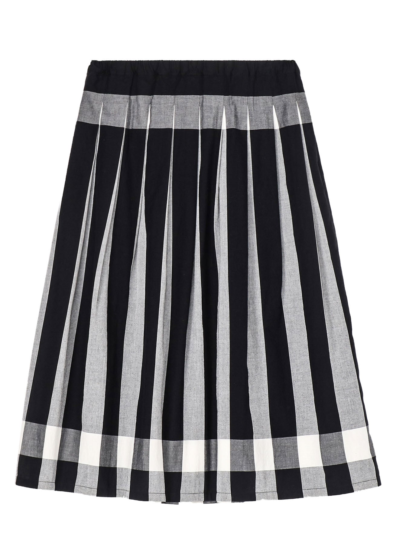 Stylish Cotton Plaid Striped Skirt for Women - Trendy A-Line Midi Skirt with Pockets - Perfect for Casual Outfits, Office Wear & Fall Fashion