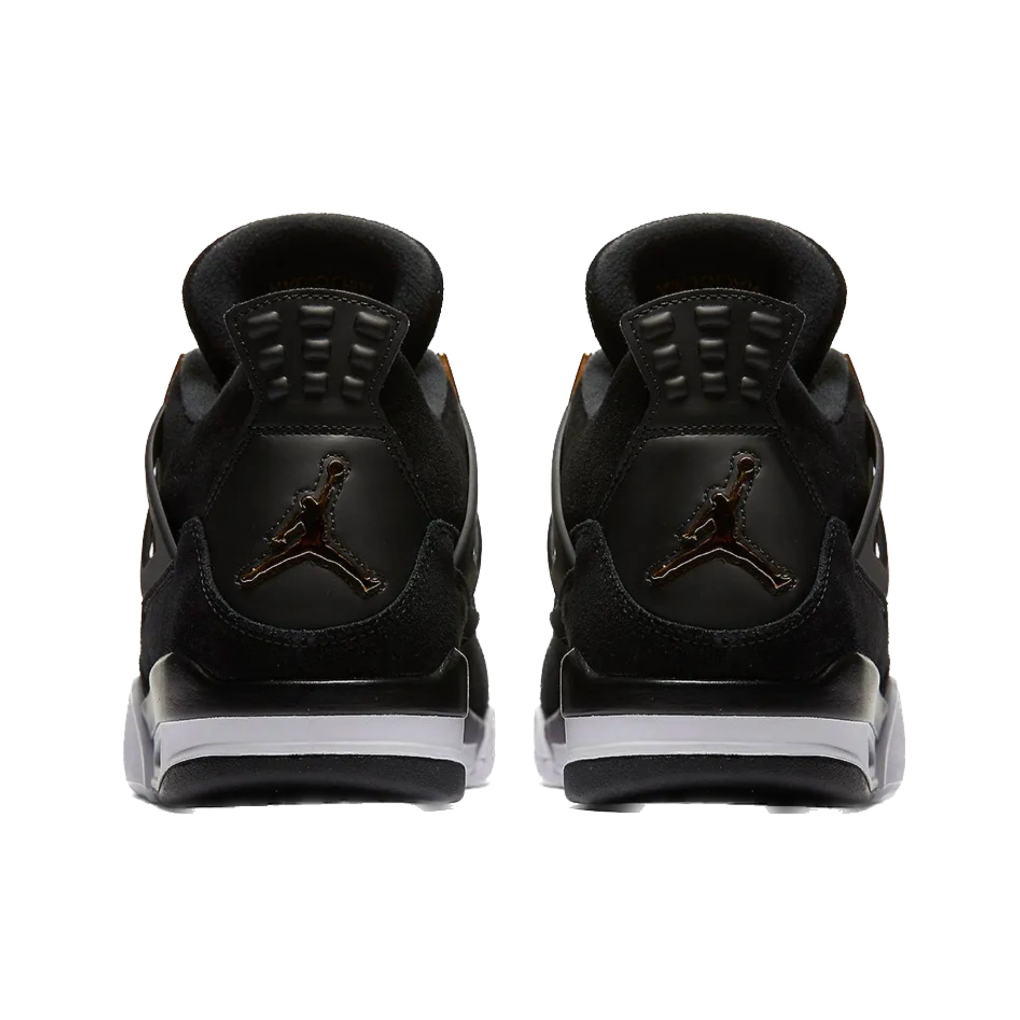 Air Jordan 4 Retro Royalty Metallic Gold White Sneakers - Men's Basketball Shoes for Streetwear & Casual Outfits