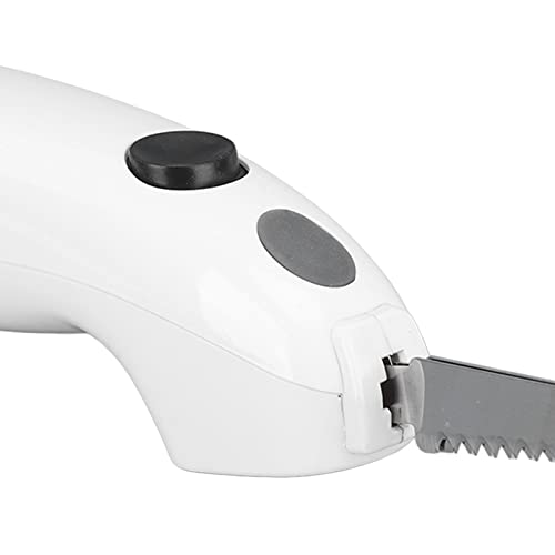 Electric Carving Knife - Cordless Stainless Steel Electric Fillet Knife with Ergonomic Handle for Turkey, Meat, Bread & Vegetables | Perfect for Holiday Cooking, BBQ & Kitchen Prep