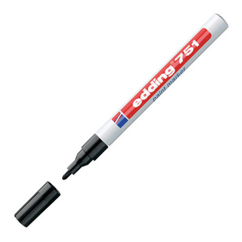 edding 751 Paint Marker Pen - Permanent Oil-Based Paint Pen for Metal, Glass, Plastic & Wood - Ideal for DIY Crafts, Signage & Industrial Marking