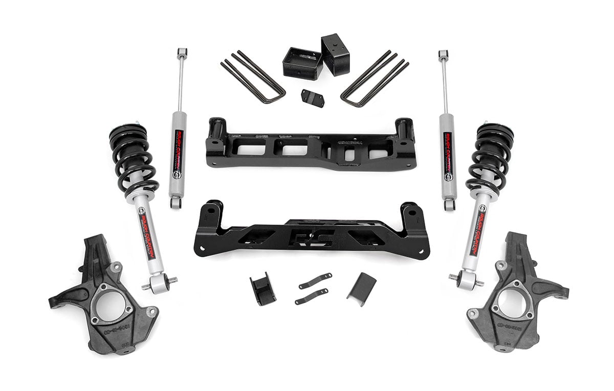 5 Inch Lift Kit for Chevy/GMC 1500 (2014-2017) - Heavy Duty Cast Steel Construction with N3 Struts | Part #24733 | Off-Road Suspension Upgrade for Trucks & SUVs