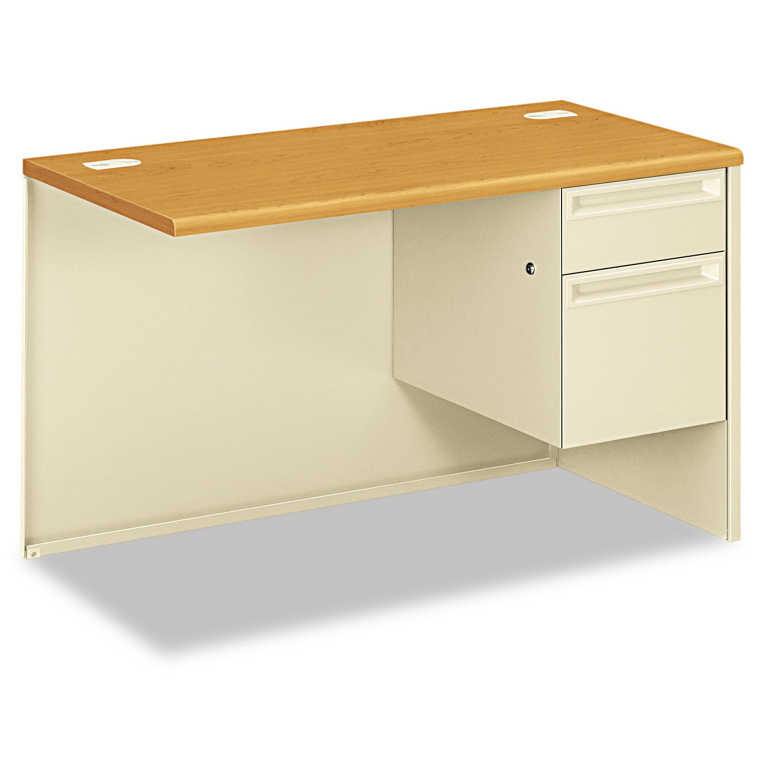38000 Series Flush Return Right Bathroom Vanity 48W x 24D x 29.5H in Harvest/Putty - Perfect for Modern Bathroom Renovation and Small Space Solutions