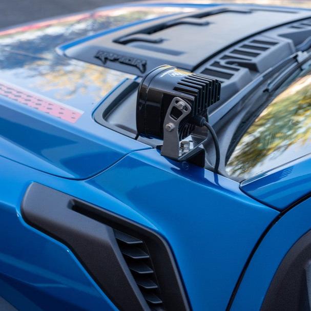21-25 Ford Raptor SDHQ Built A-Pillar Light Mounts | Heavy Duty Off-Road LED Light Brackets for Ford F-150 Raptor | Perfect for Night Driving & Off-Road Adventures