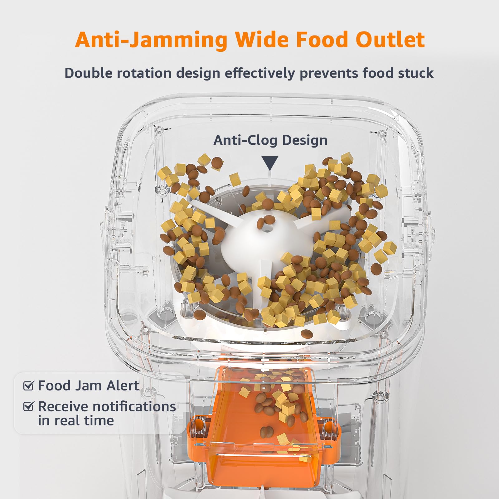 Smart Automatic Cat Feeder with Adjustable Camera - 6L Capacity, 5G WiFi, 1080P HD Video & Night Vision for 2 Cats | 2-Way Audio, Food Blockage & Motion Alerts | Perfect for Pet Owners Who Travel or Work Long Hours