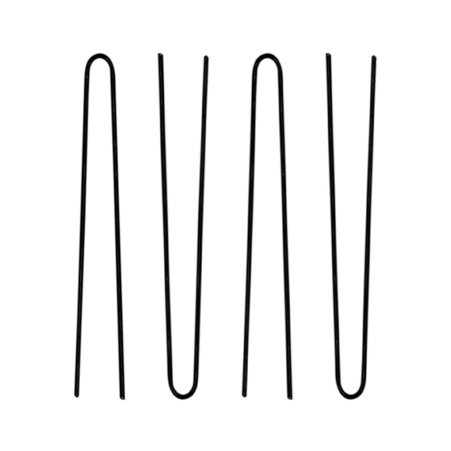 Ghelonadi 96pcs U-Shaped Hair Pins for Women - Invisible Hair Bun Pins, Salon Hair Accessories (5cm/1.96inch, 96pcs) | Perfect for Updos, Buns, Braids & Wedding Hairstyles
