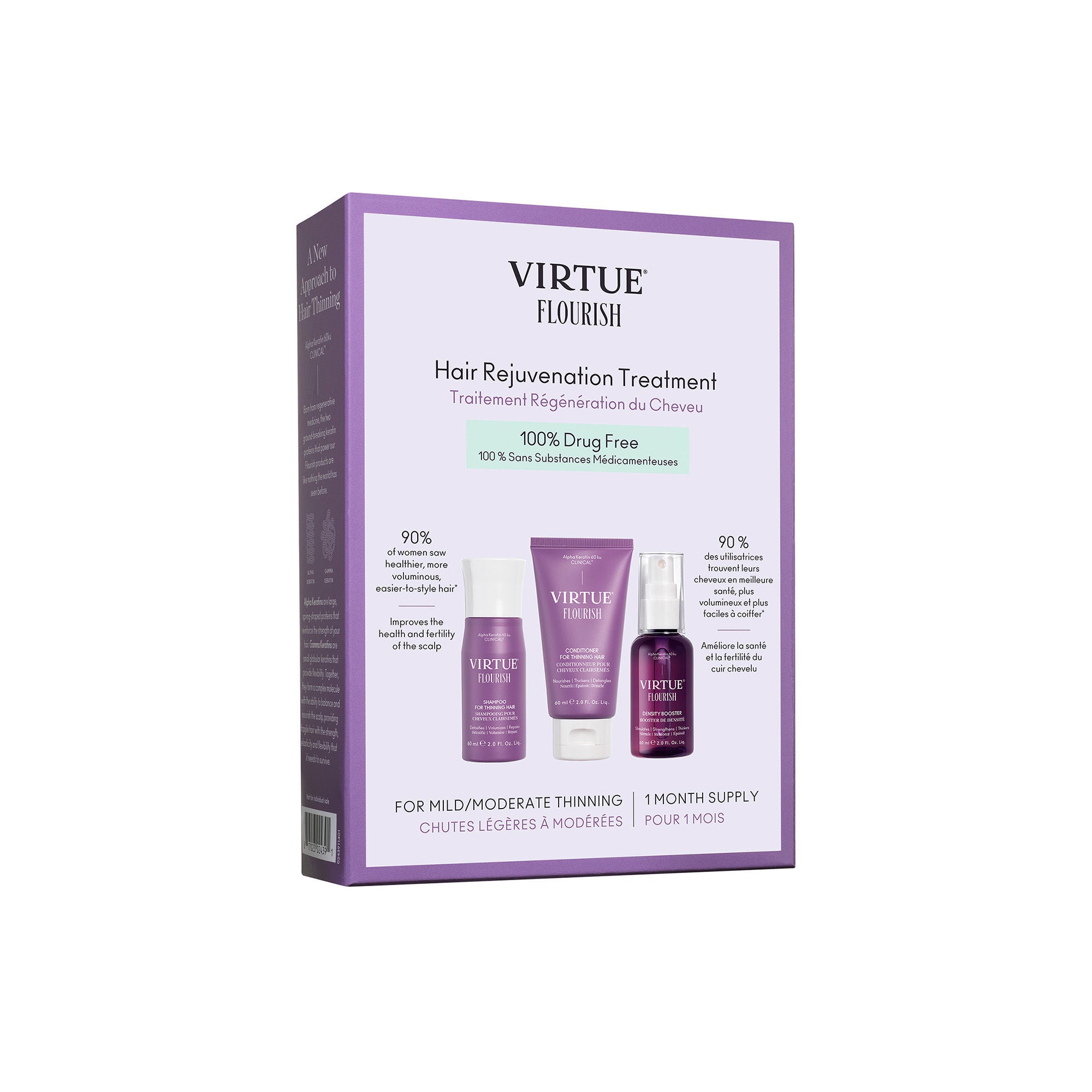 Flourish Nightly Intensive Hair Rejuvenation Treatment - 30 Day Supply for Damaged Hair Repair & Growth - Perfect for Nighttime Hair Care Routine & Salon-Quality Results at Home