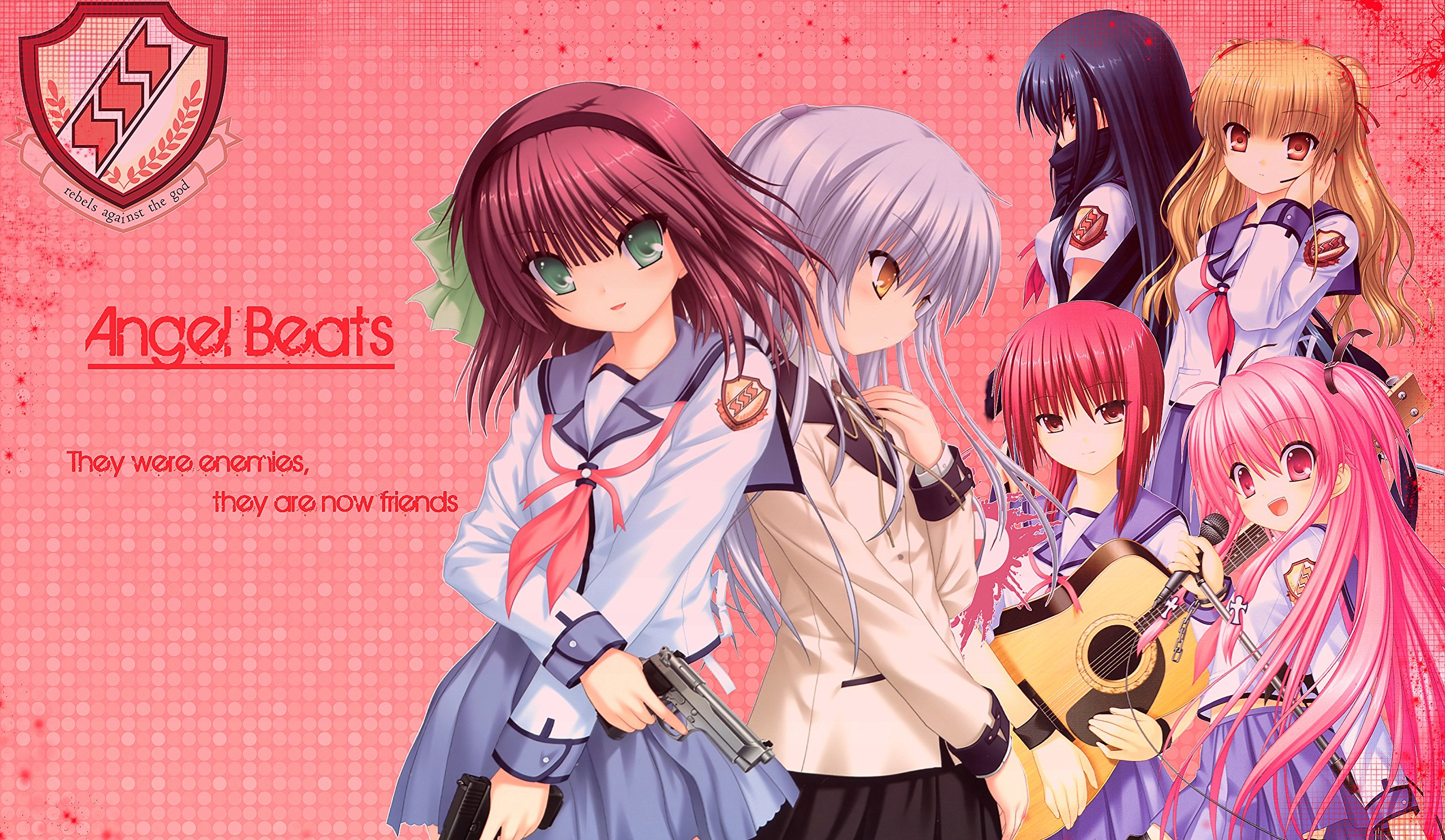 Angel Beats Anime Custom Playmat - Premium Gaming Surface for TCG, MTG, and Yu-Gi-Oh! - Perfect for Card Games, Collectibles, and Tabletop Gaming