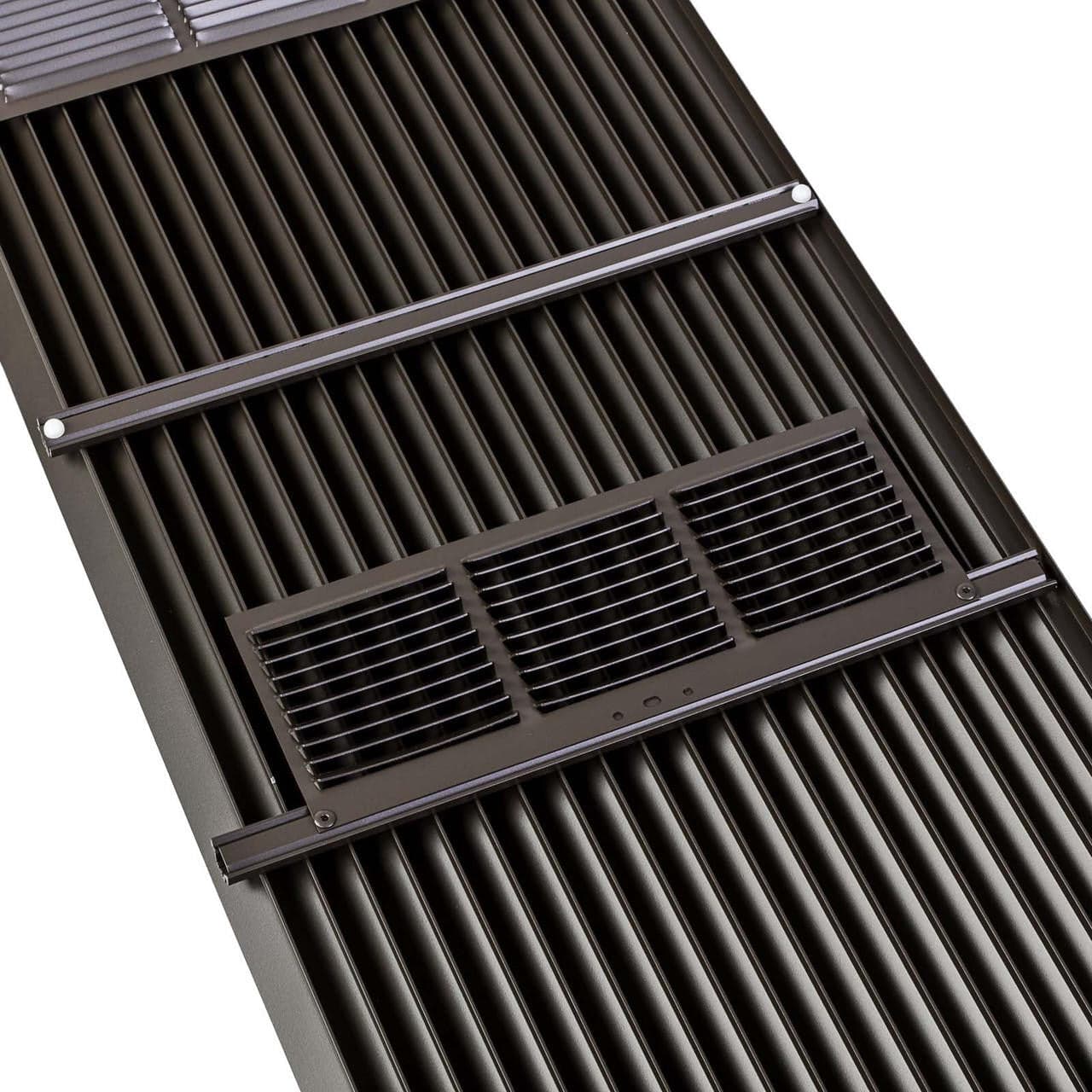 Amana AGK01DB Architectural Aluminum Grille - Dark Bronze Baked Enamel Finish Wall Sleeve for HVAC Ventilation & Home Decor