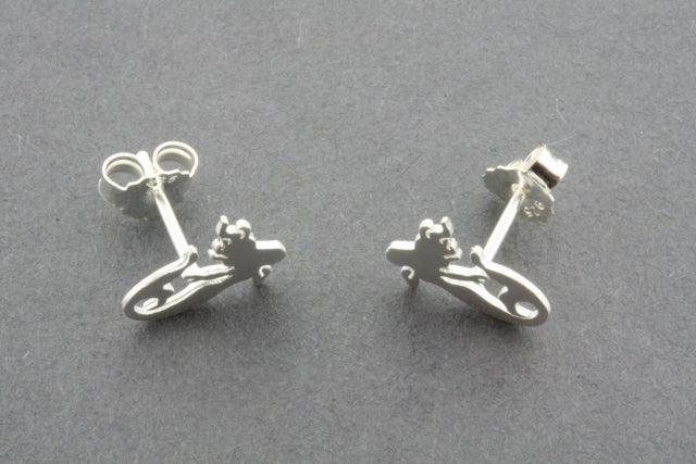 Mermaid Stud Earrings for Women - Sparkling CZ Crystal Dangle Earrings - Perfect for Parties, Weddings & Everyday Wear