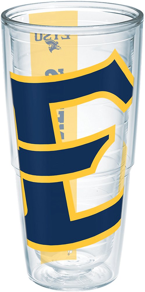Tervis East Tennessee State University 24 oz Colossal Wrap Insulated Tumbler - Clear Double-Wall Vacuum Stainless Steel Cup for Coffee, Tea & Cold Drinks - Perfect for School, Office & Outdoor Activities