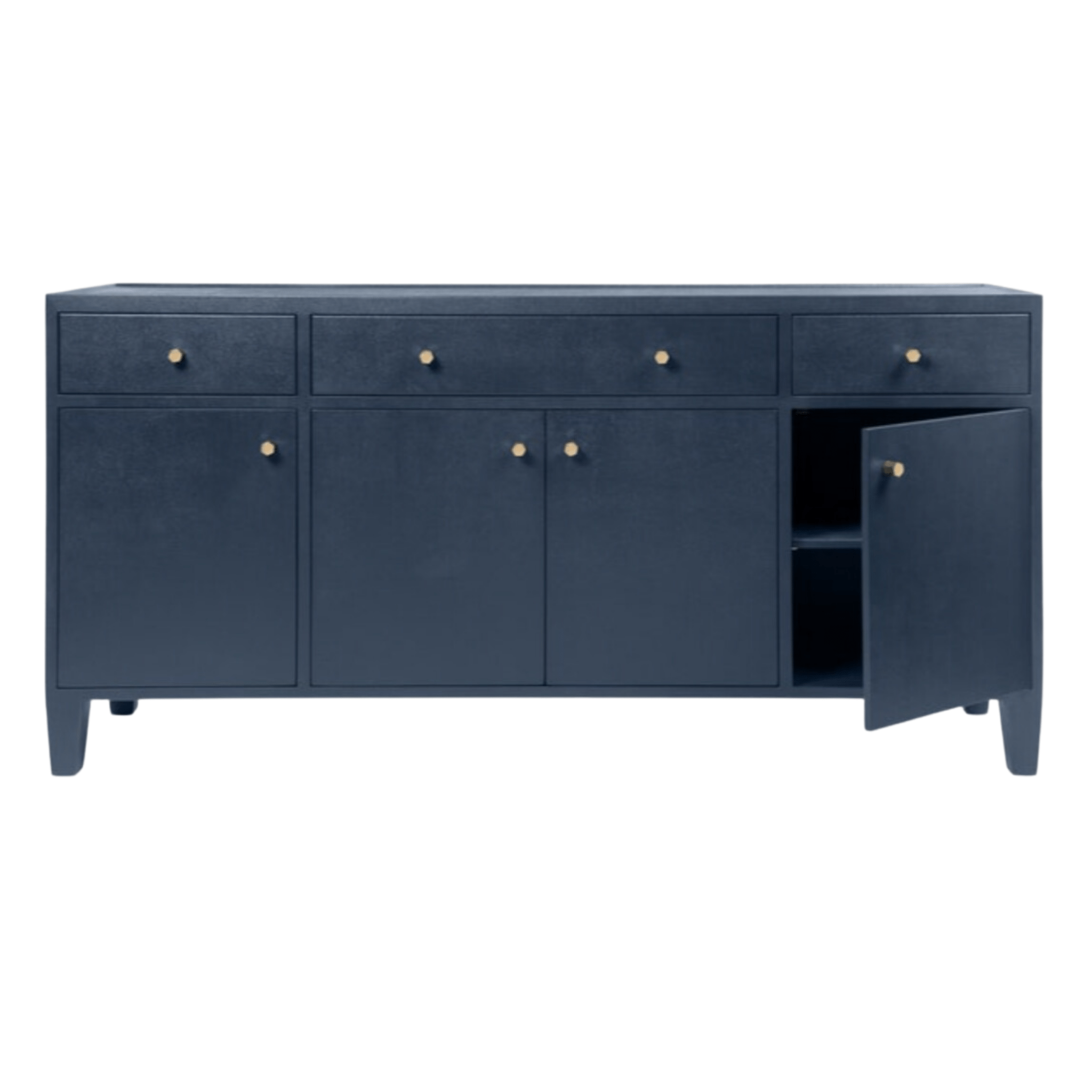 Trinidad Belgian Linen Sideboard - 3 Finish Options | Modern Buffet Cabinet for Dining Room & Living Room Storage