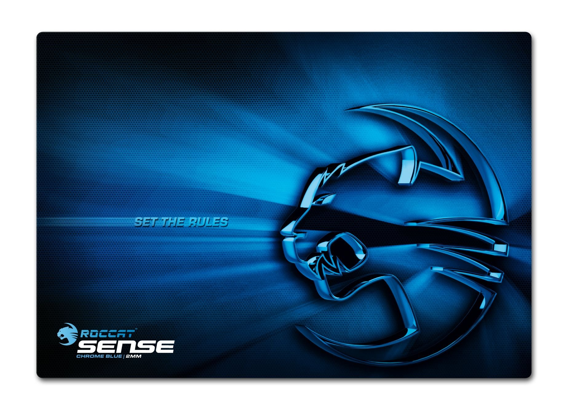 ROCCAT Sense Chrome Blue Gaming Mouse Pad - High Precision, Smooth Surface for PC & Laptop - Perfect for FPS, MOBA & Esports Gaming