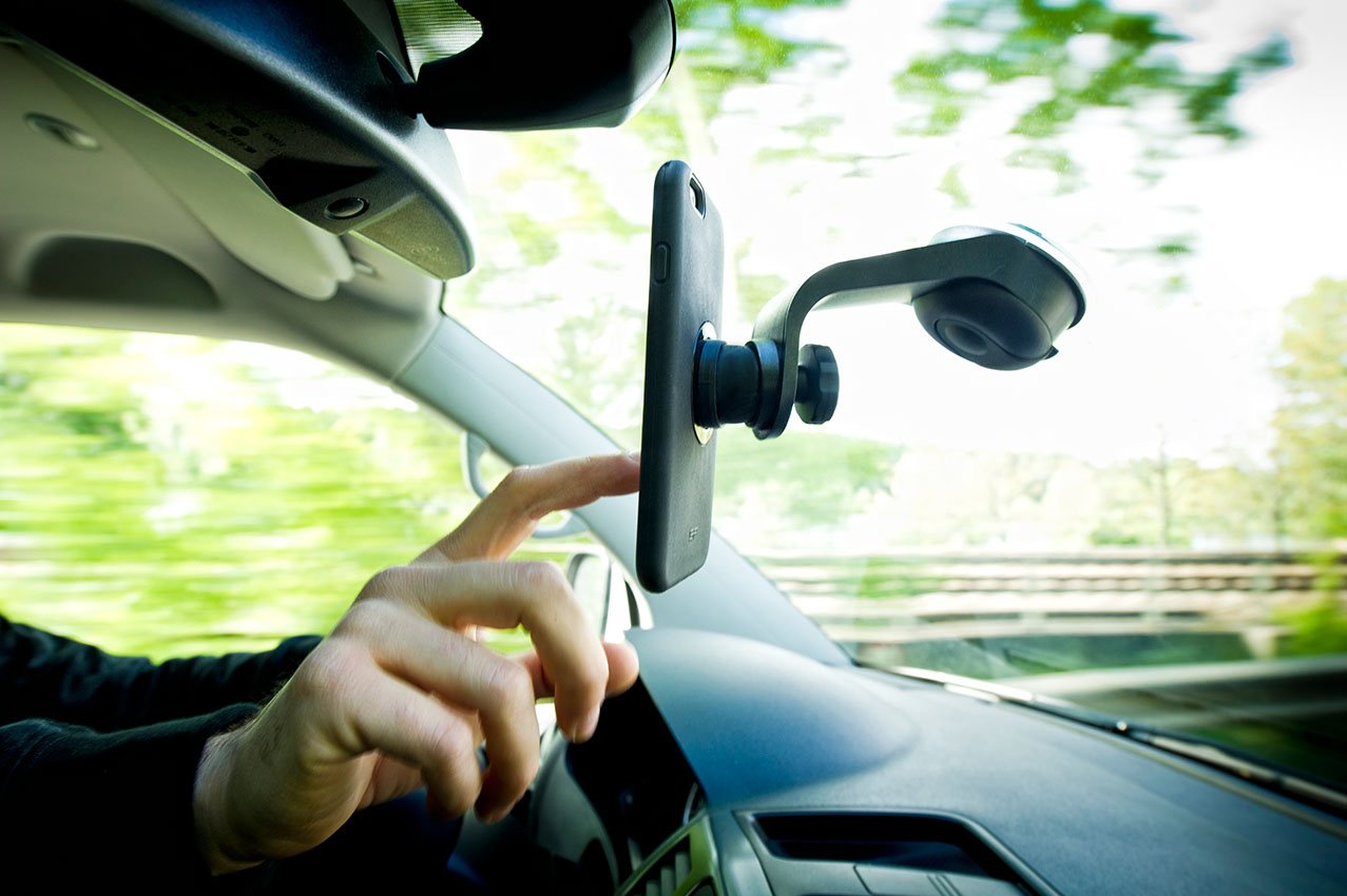 SP Connect Suction Mount Car Camera - Universal Dashboard Cam for iPhone & Android - Perfect for Road Trips, Vlogging & Hands-Free Recording