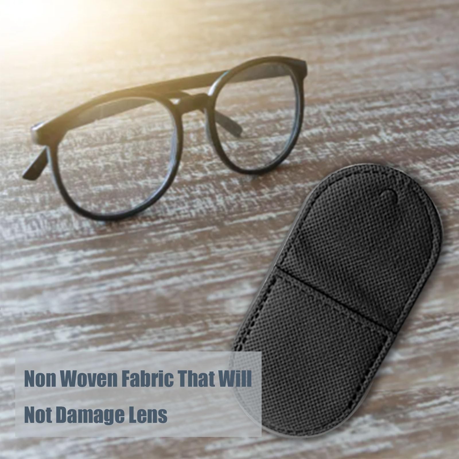 6 Pcs Medical Eye Patches for Glasses - Non-Woven Fabric Left/Right Eye Cover for Adults & Kids - Vision Therapy for Amblyopia & Lazy Eye (Black, Large Size) - Perfect for Post-Surgery Recovery, Eye Exercises & Daily Vision Improvement