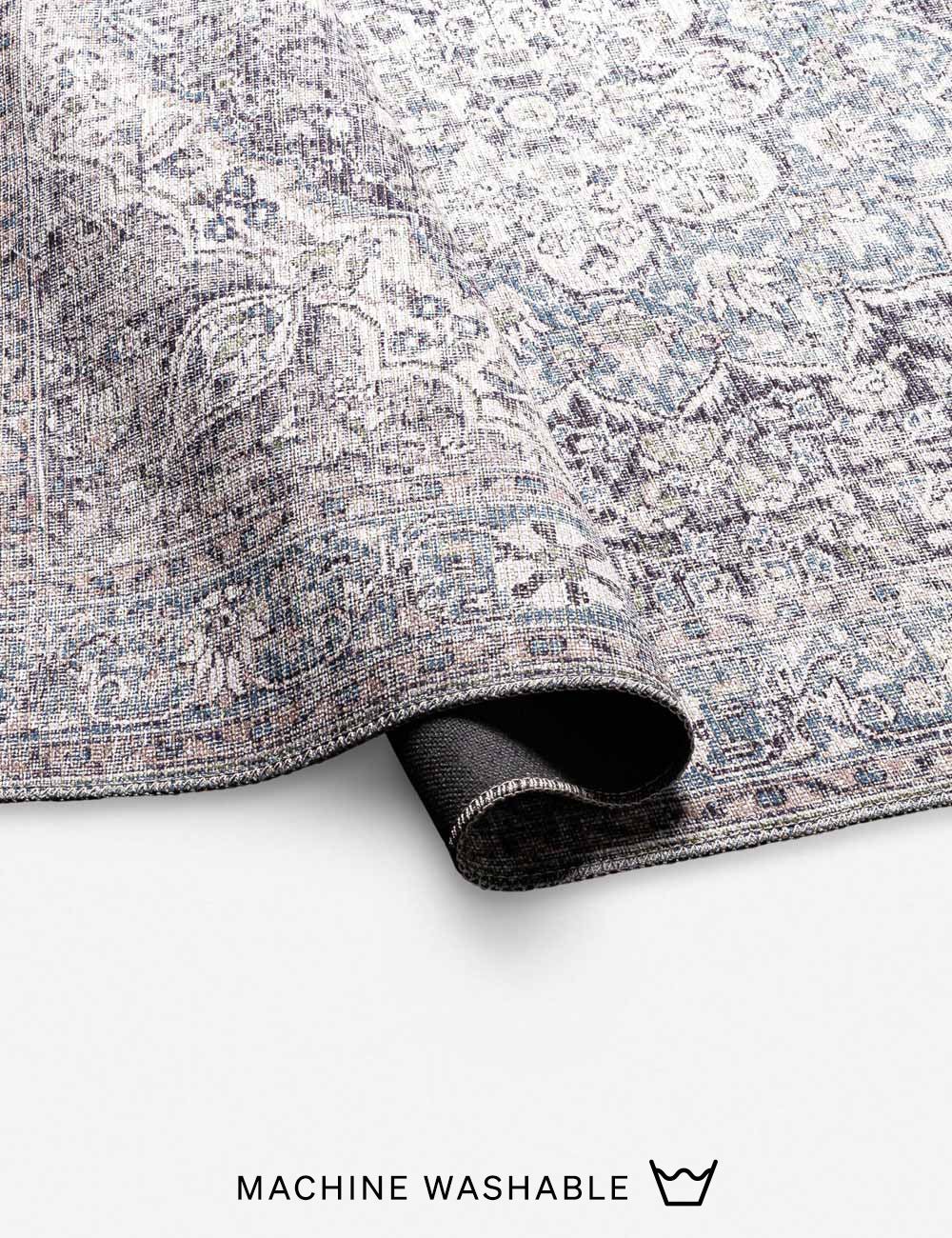 Fleur Rug - Soft Floral Area Rug for Living Room, Bedroom & Nursery - Non-Slip Comfortable Home Decor Carpet