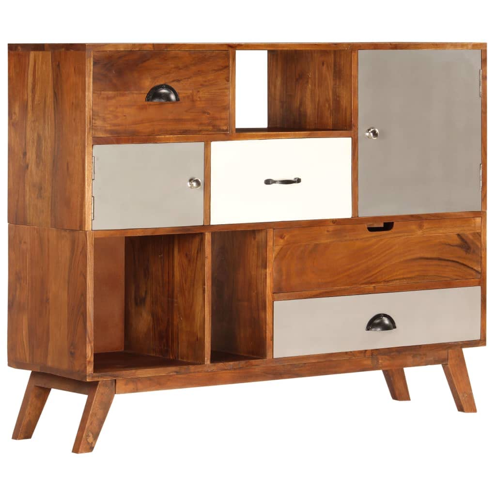 Rustic Acacia Wood Side Cabinet - 45.2