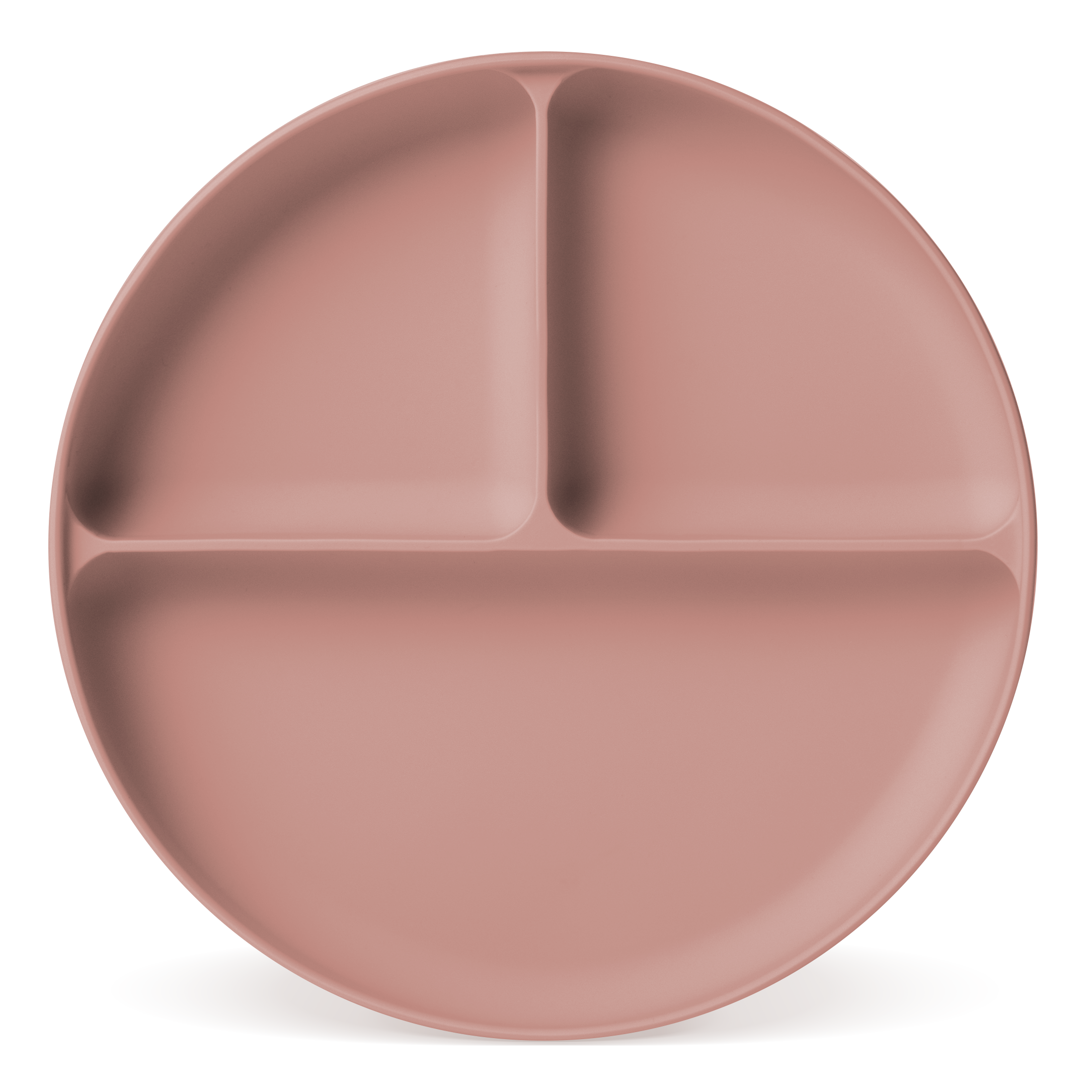 Parker Silicone Partitioned Plate - BPA-Free Divided Kids Tray for Mealtime, Snacks & Travel - Perfect for Toddlers, Babies & Picky Eaters