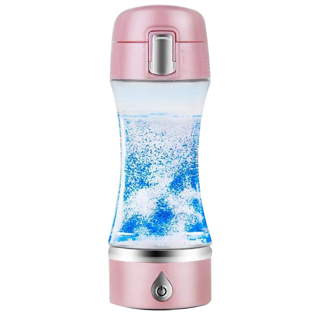 HEN'GMF Portable Hydrogen Water Generator Bottle - USB Rechargeable Hydrogen Rich Water Maker with Ionizer Filter | Healthy Alkaline Hydrogen Water Cup for Travel, Gym & Daily Hydration