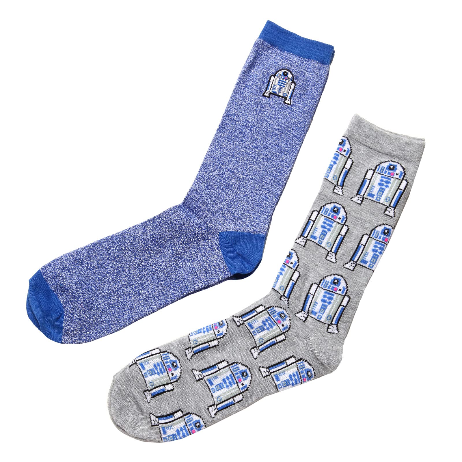Star Wars R2D2 Crew Socks 2-Pack for Adults - Gift for Fans
