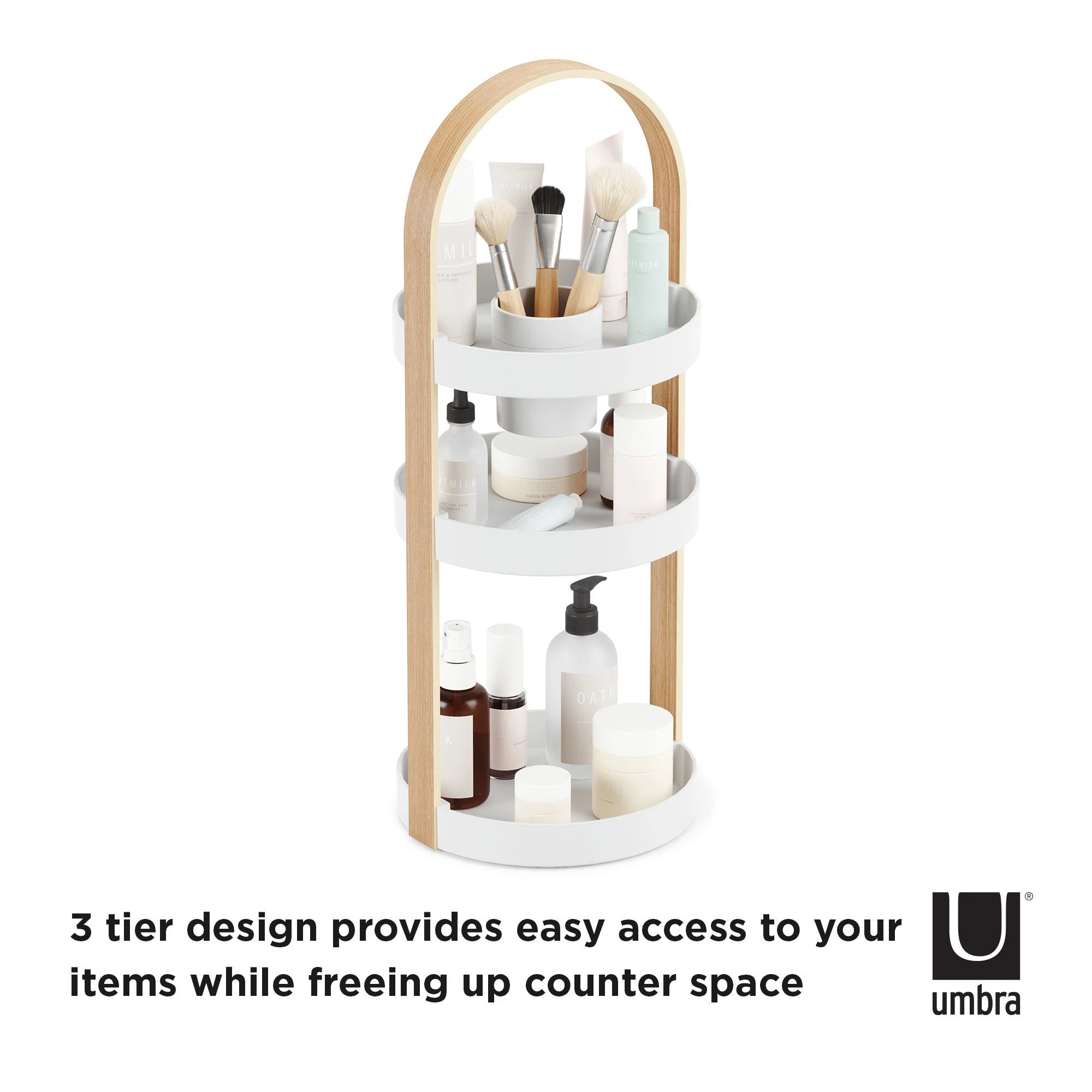 Bellwood Cosmetic Storage Organizer - Acrylic Makeup Organizer with Drawers for Vanity, Bathroom & Travel | Perfect for Lipsticks, Brushes & Skincare Products