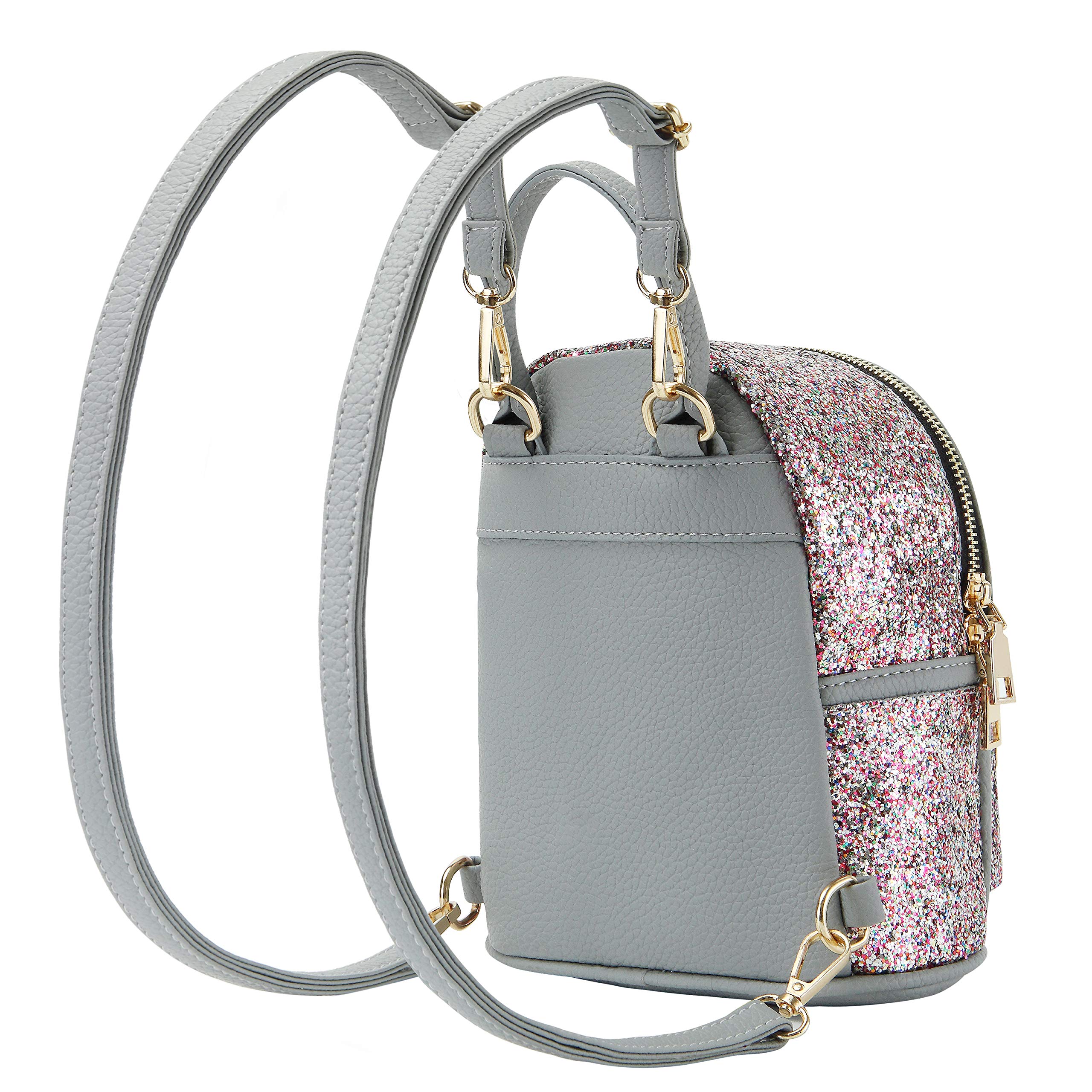 Sparkly Girls Mini Travel Backpack - Cute Kids School Bag with Shiny Rhinestones, Lightweight Daypack for School, Travel & Weekend Outings