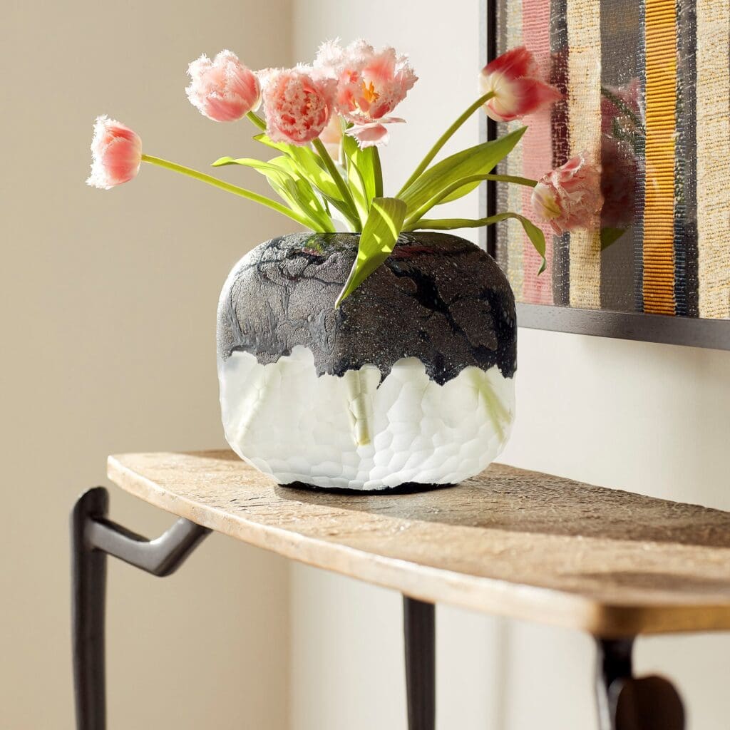 Cyan Design 10899 Bosco Vase - Large Blue and White Ceramic Vase for Home Decor, Wedding Centerpieces & Living Room Table Decorations
