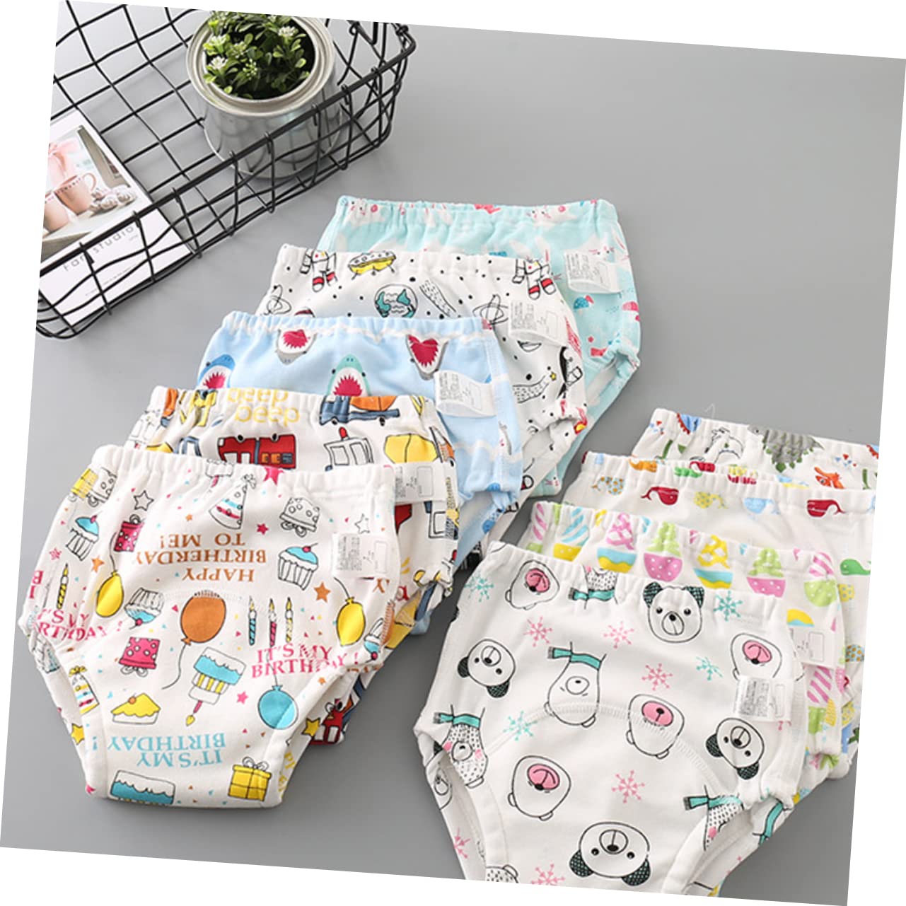ifundom 18 Pcs Potty Training Pants - Nighttime Diaper Pants for Toddlers & Kids - Reusable Toilet Training Underwear for Boys & Girls - Perfect for Daytime & Overnight Use