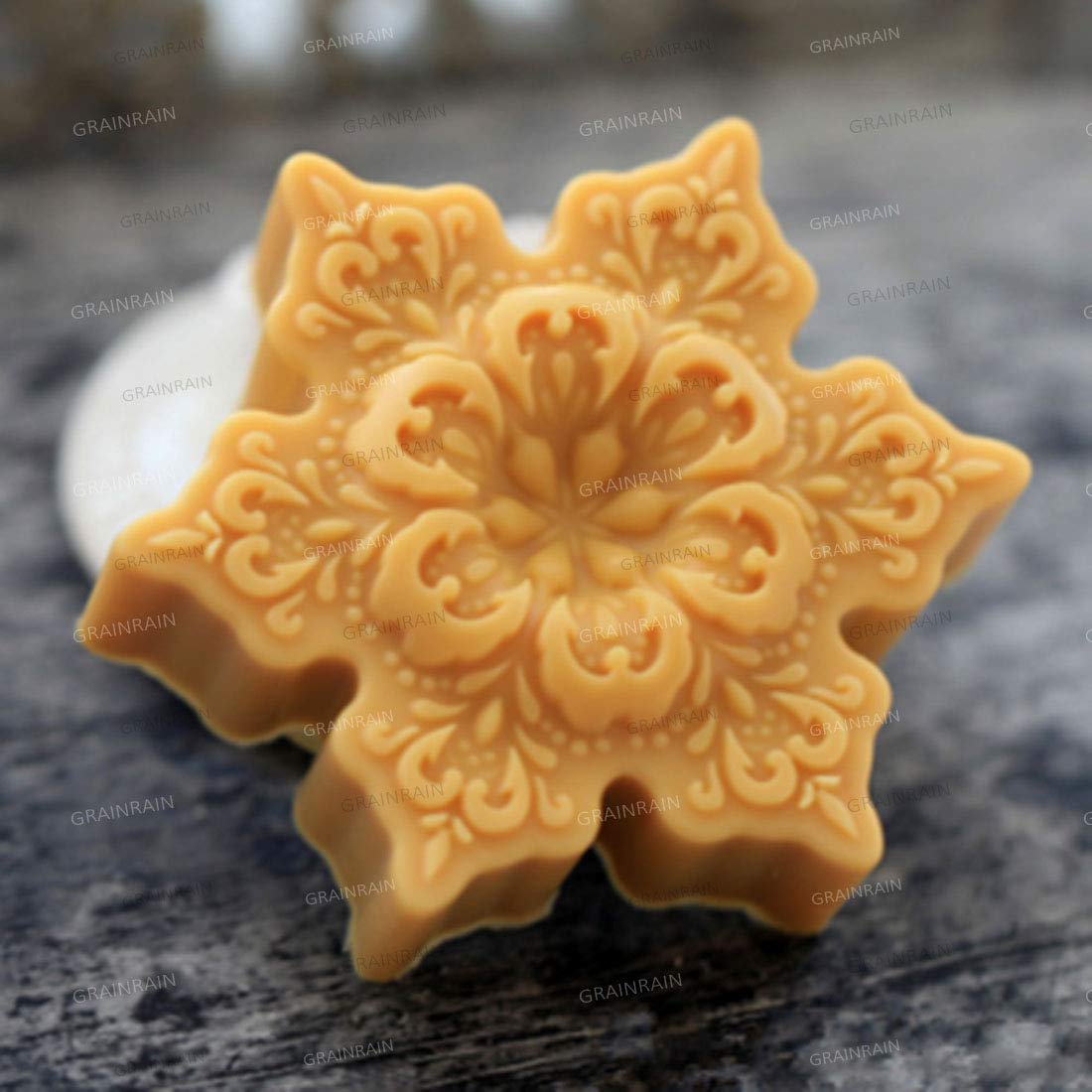 Premium Silicone Soap Molds for DIY Handmade Soap Making - 6 Cavity Craft Art Soap Molds (14161) - Perfect for Home Crafting, Gift Making & Bath Decor
