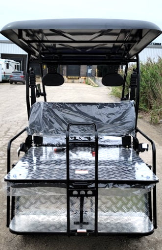 200cc UTV with Snow Plow - Gas-Powered ATV Golf Cart Utility Vehicle | Snow Master GVX in Blue | Ideal for Snow Removal, Farm Work & Off-Road Adventures