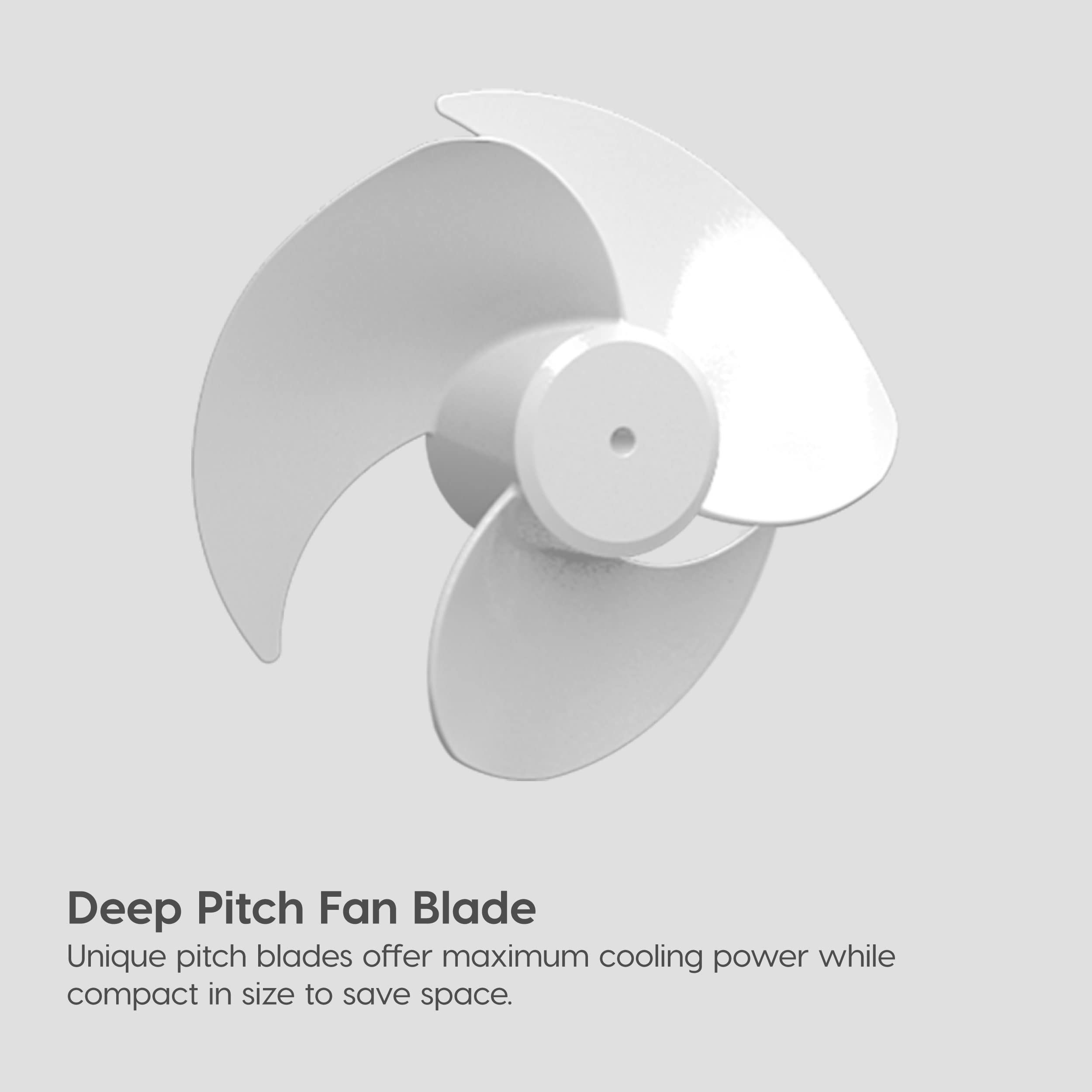 IRIS USA WOOZOO Oscillating Vortex Air Circulator Fan - 3 Speed & 7 Angle Adjustments, 52ft Airflow, White Desk Fan for Home, Office & Bedroom Cooling