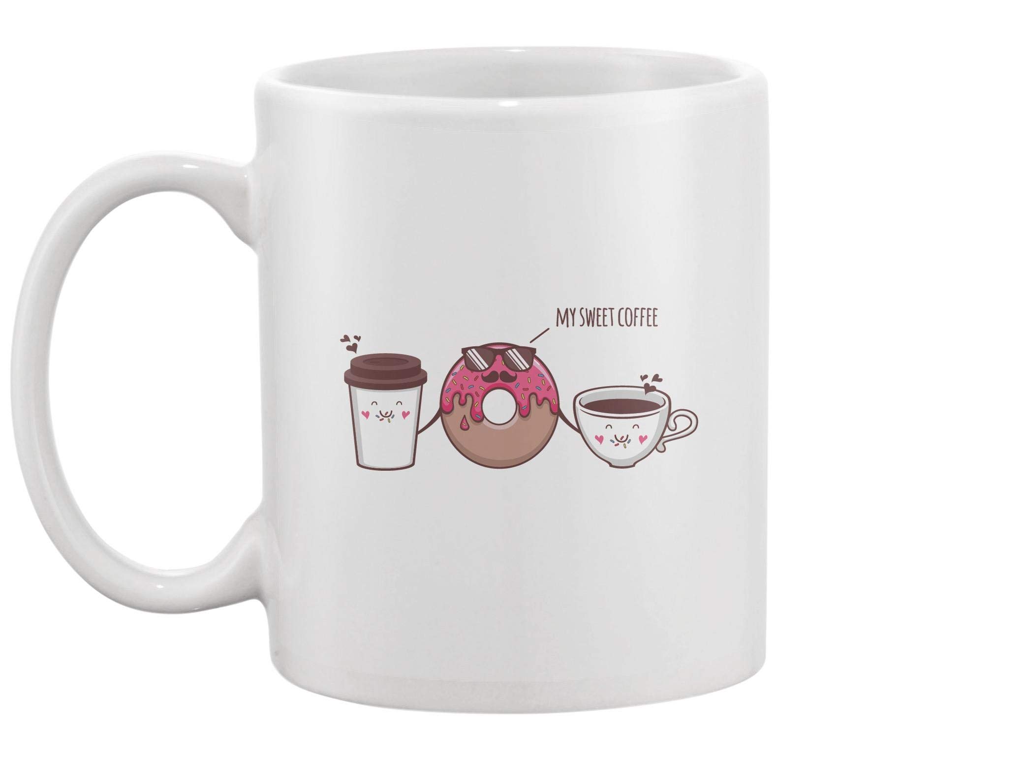 My Sweet Coffee Mug - Insulated Ceramic Travel Mug for Hot & Cold Drinks - Perfect for Home, Office, and Commuting