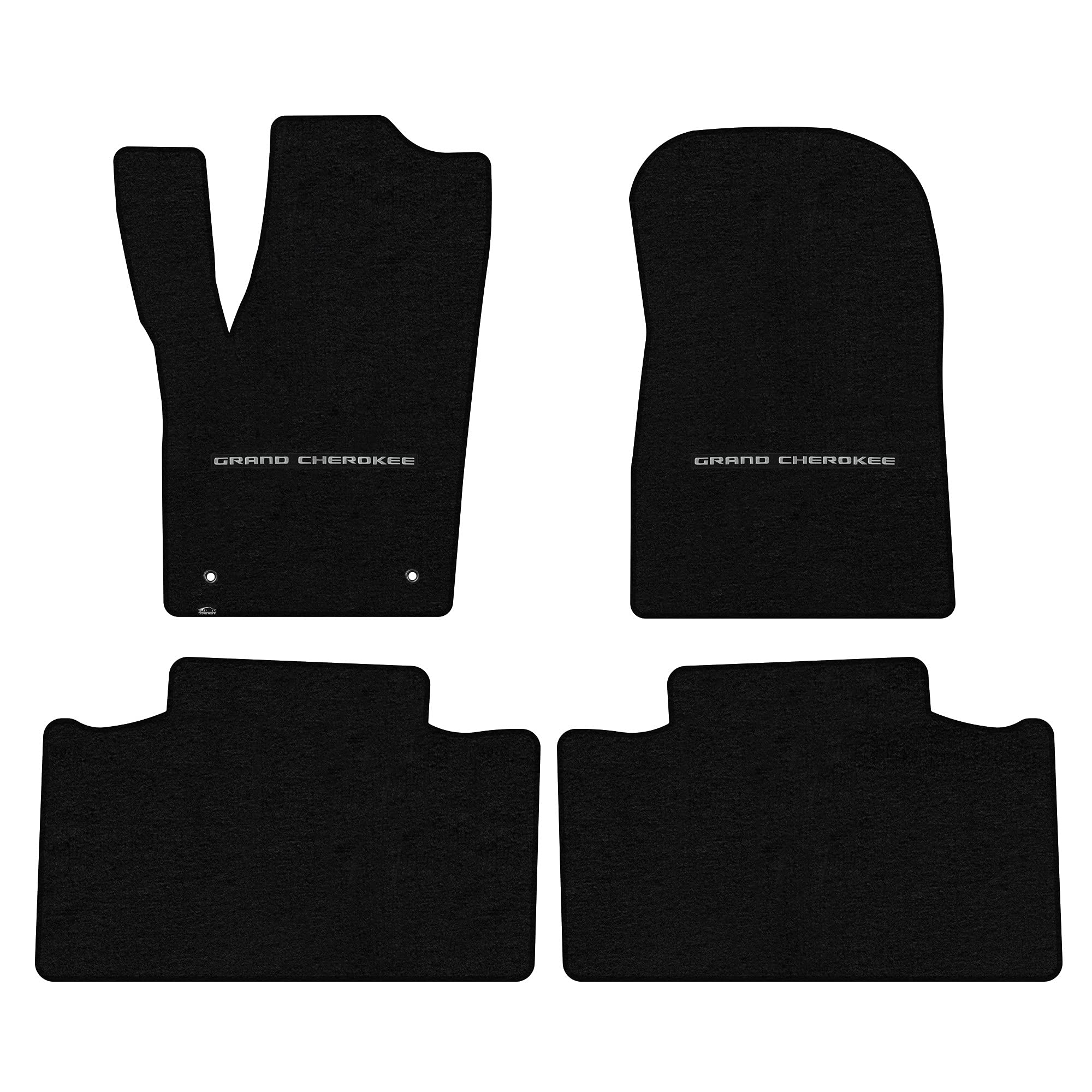 Premium Custom-Fit Carpeted Floor Mats for Jeep Grand Cherokee 2014-2015 - 4-Piece Set (Black) | Luxury Car Floor Liners | Perfect for All-Weather Protection & Interior Style Enhancement