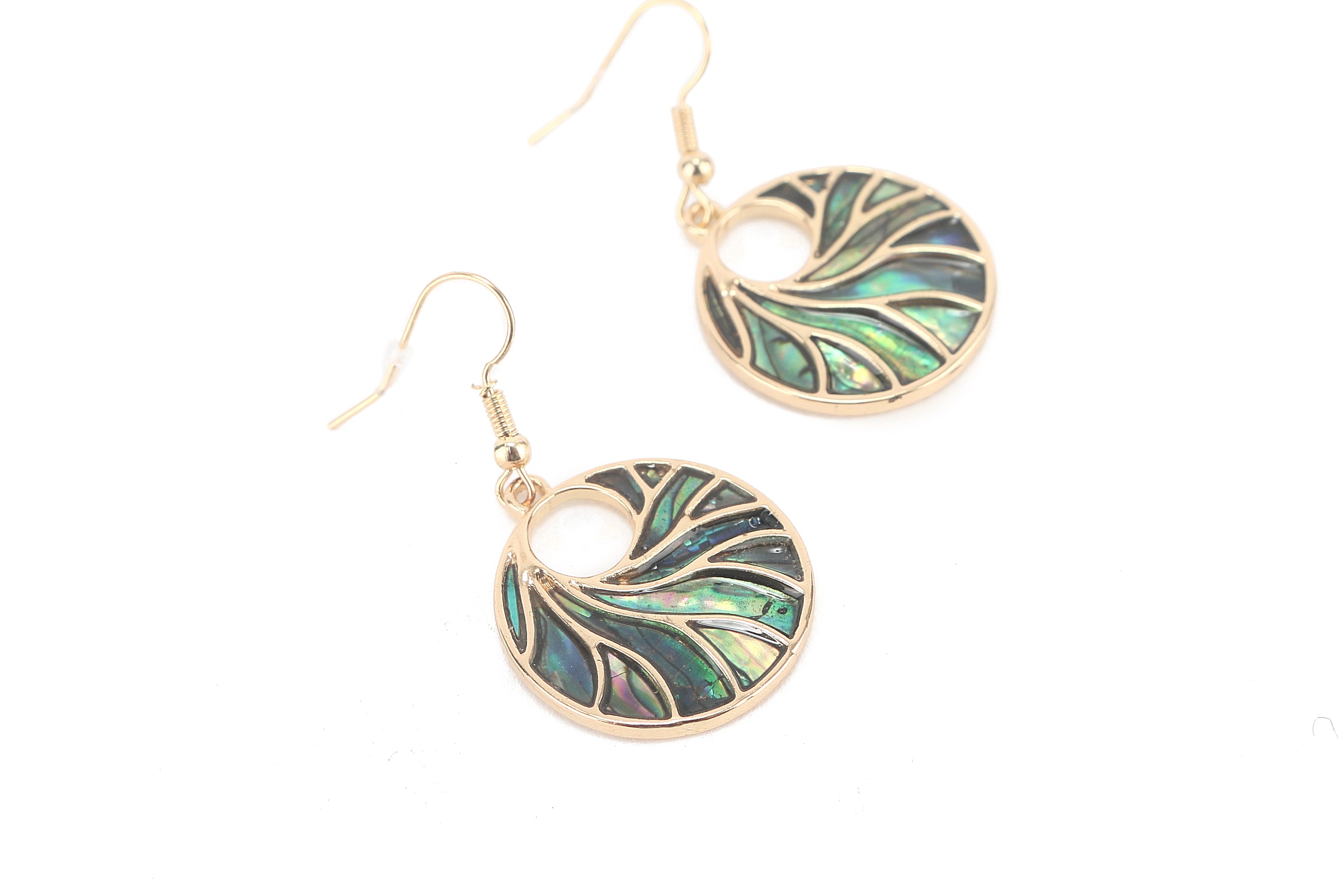 Makamae Wave Earrings - 14K Gold Handmade Dangle Earrings for Women, Perfect for Weddings, Parties & Everyday Elegance