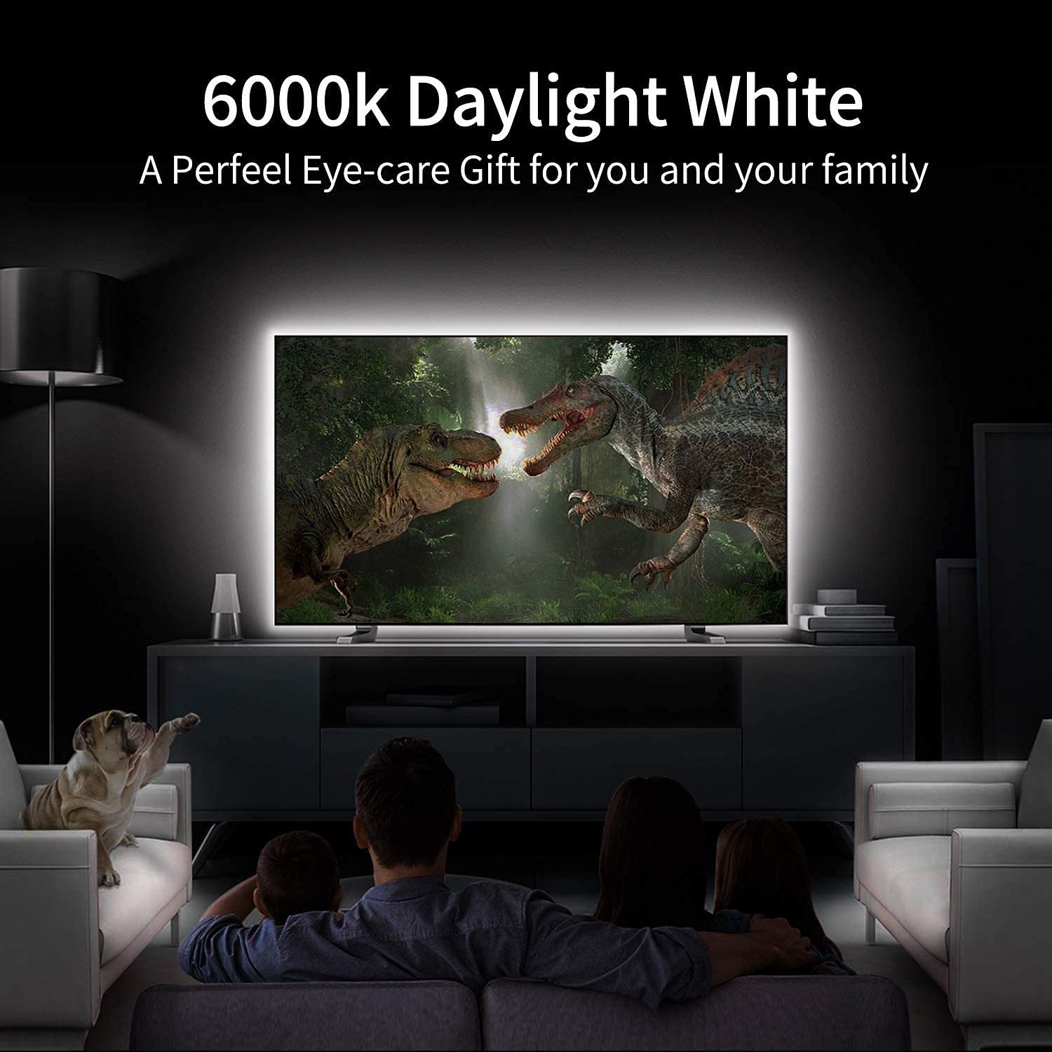 111111 Battery Powered LED Strips - 5V Cool White USB LED Light Kit for Patio Umbrellas, Camping Tents, Bedroom & Indoor Decor (3m/10ft) - Perfect for Outdoor Parties, Garden Lighting & Home Ambiance